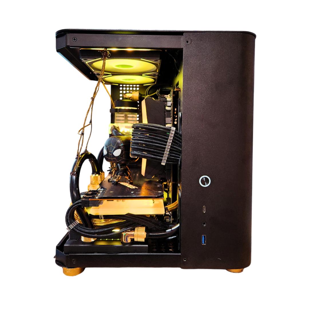 🪙Golden Spider🕸: RX 6900 XT | Ryzen 5700x | 32GB RAM | 2TB SSD | 6 Fans | Gaming PC Water Loop