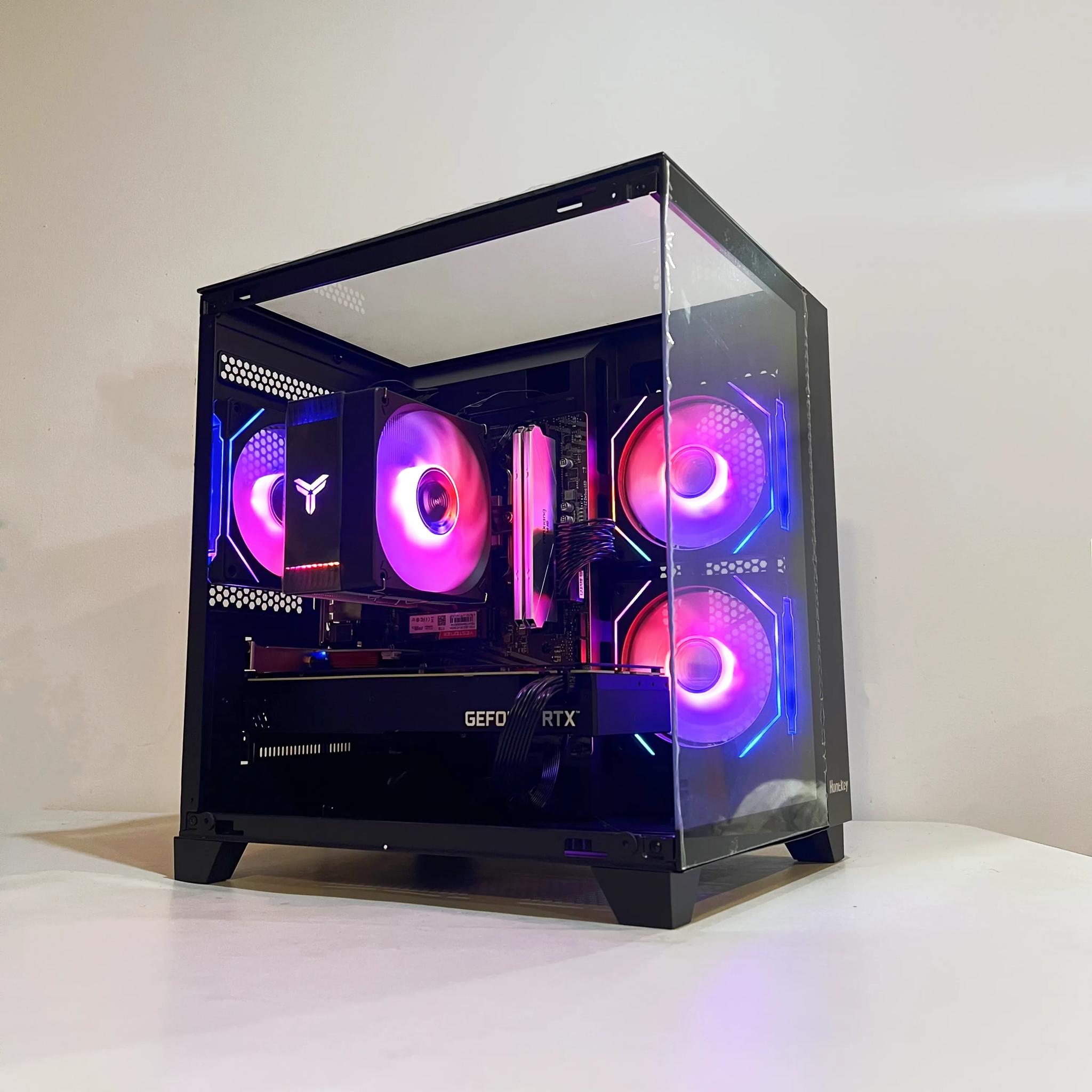 🔥For Sale🔥 RTX 3060Ti 8G|R5-5600|1TB M.2|16GB RAM|ARGB Fans|WIFI||DepxTech Pre-Built PC