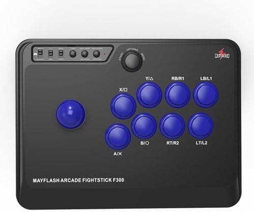 Mayflash F300 Arcade Fight Stick Joystick for Windows PC, MacOS, Nintendo Switch, Xbox, PS4,PS3