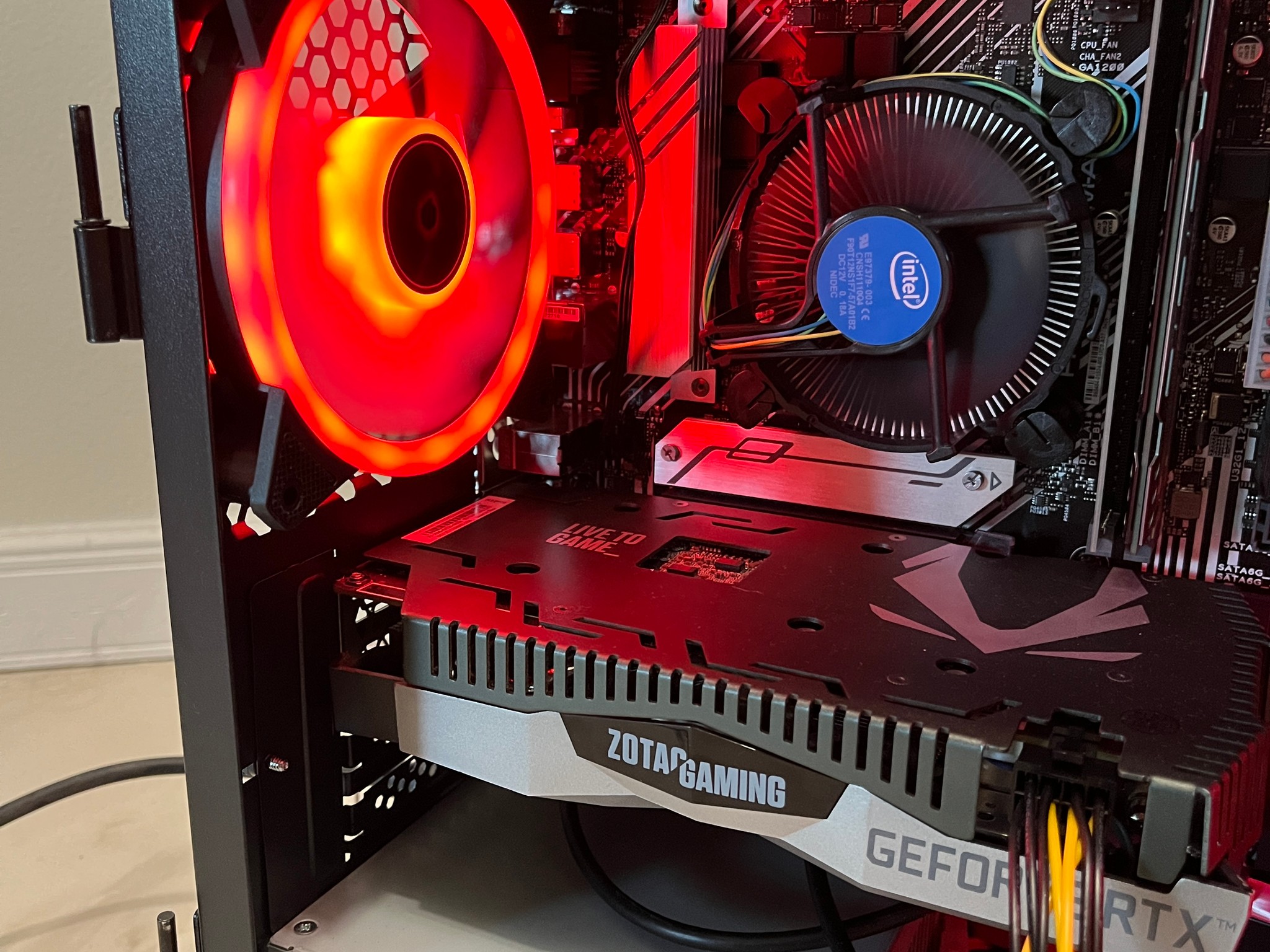 NVIDIA RTX 2060, Intel Core i3-10100, 16GB RAM, 2.2TB Storage, Gaming PC w/ Wi-Fi, BT & RGB Remote