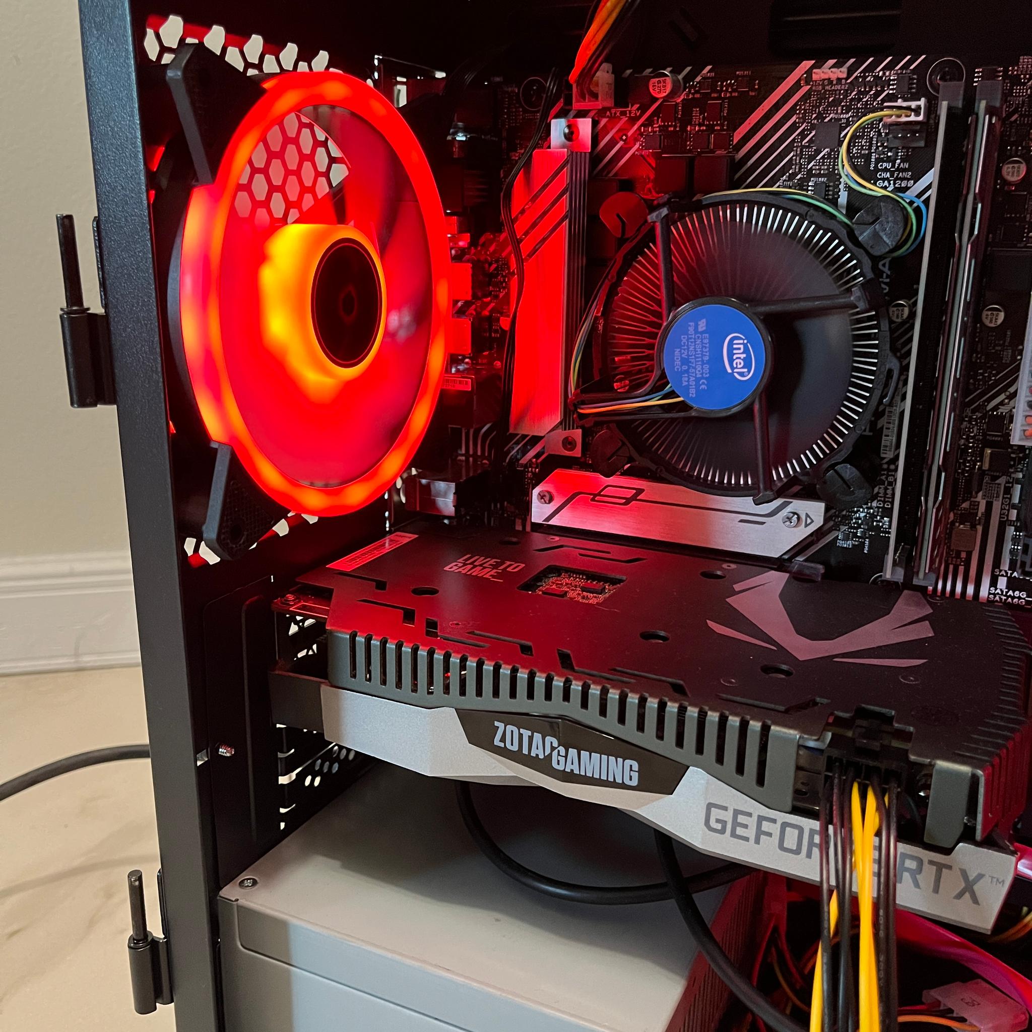 NVIDIA RTX 2060, Intel Core i3-10100, 16GB RAM, 2.2TB Storage, Gaming PC w/ Wi-Fi, BT & RGB Remote