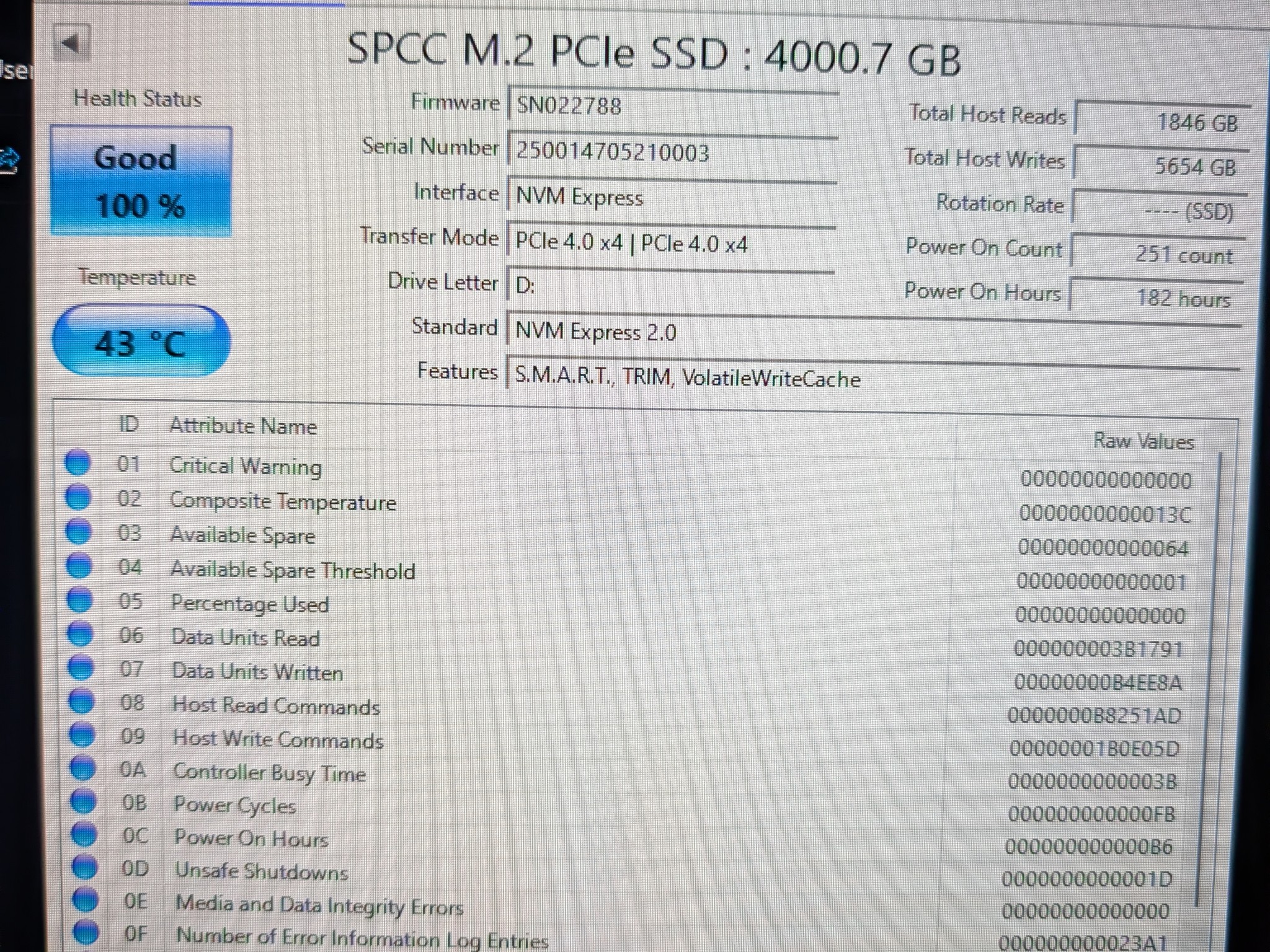Silicon Power US75 4TB M.2-2280 PCIe 4.0 X4 NVMe SSD