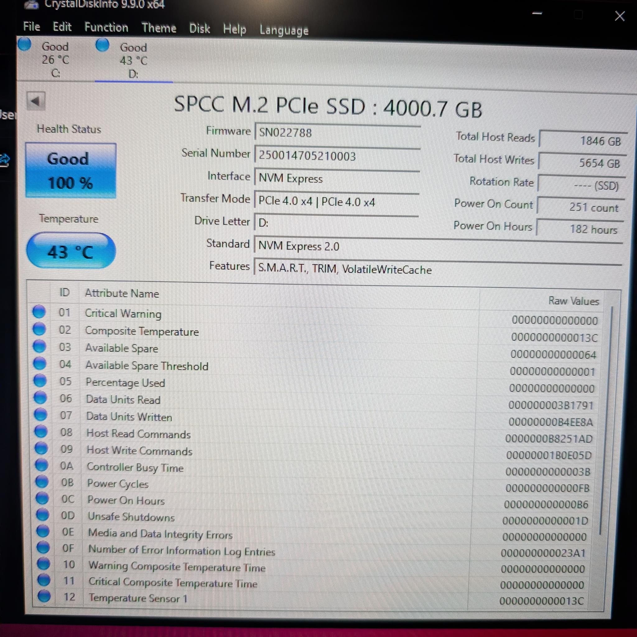 Silicon Power US75 4TB M.2-2280 PCIe 4.0 X4 NVMe SSD