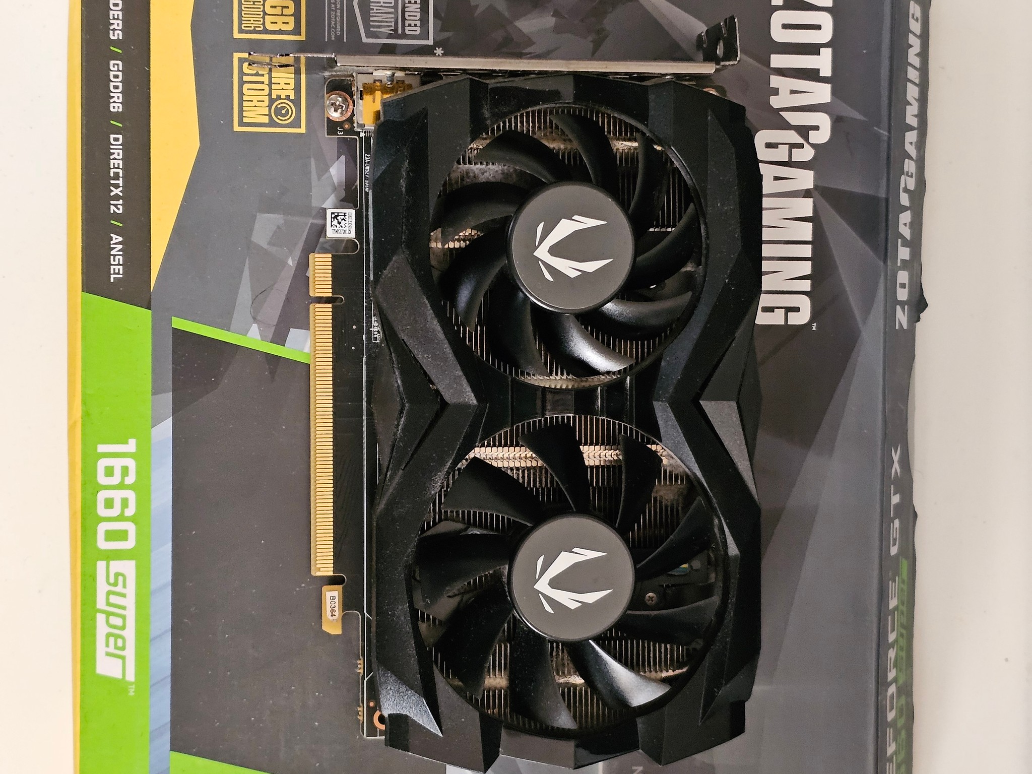 Zotac GAMING Twin Fan GeForce GTX 1660 SUPER