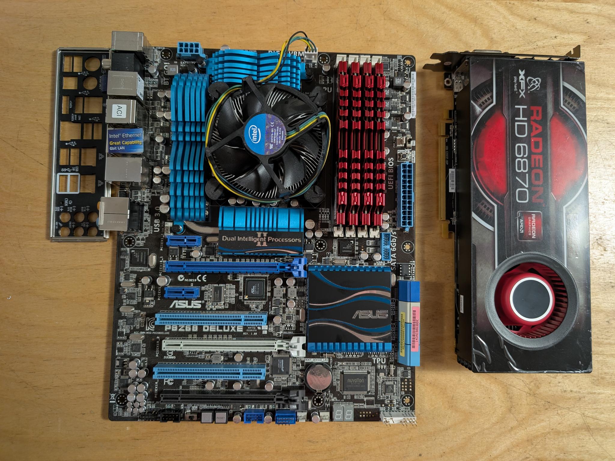 Asus P8Z68 + Core i7 2600 + 16GB DDR3 2133MTs + Radeon HD 6870 1GB