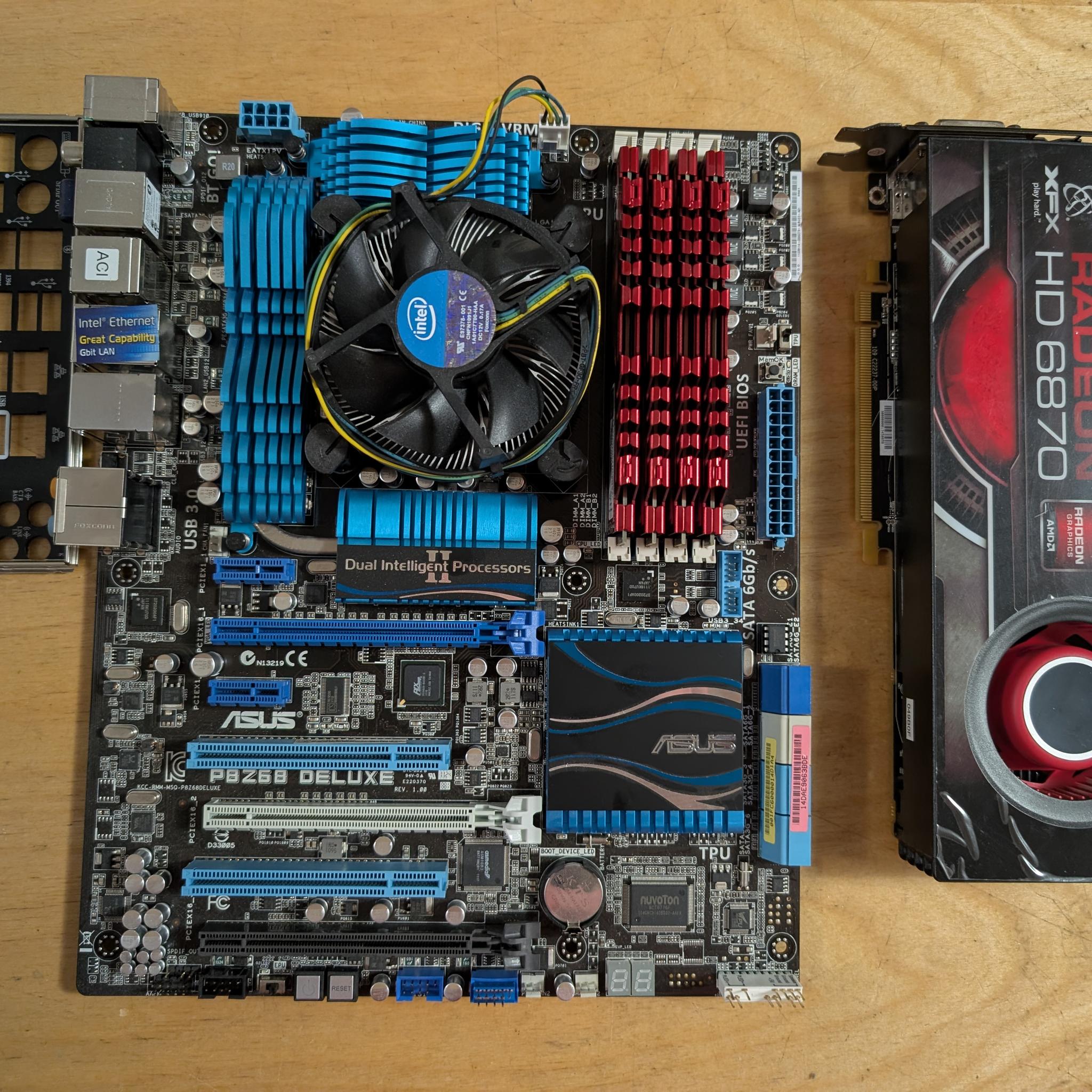 Asus P8Z68 + Core i7 2600 + 16GB DDR3 2133MTs + Radeon HD 6870 1GB