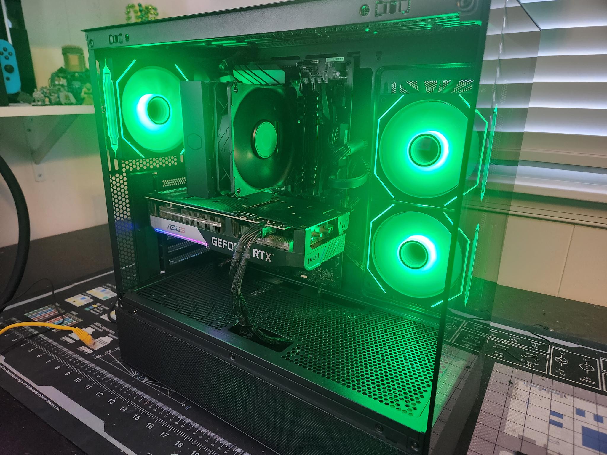 THE GREEN MONSTER IV Sleek RTX 3060TI GAMING/ STREAMING PC