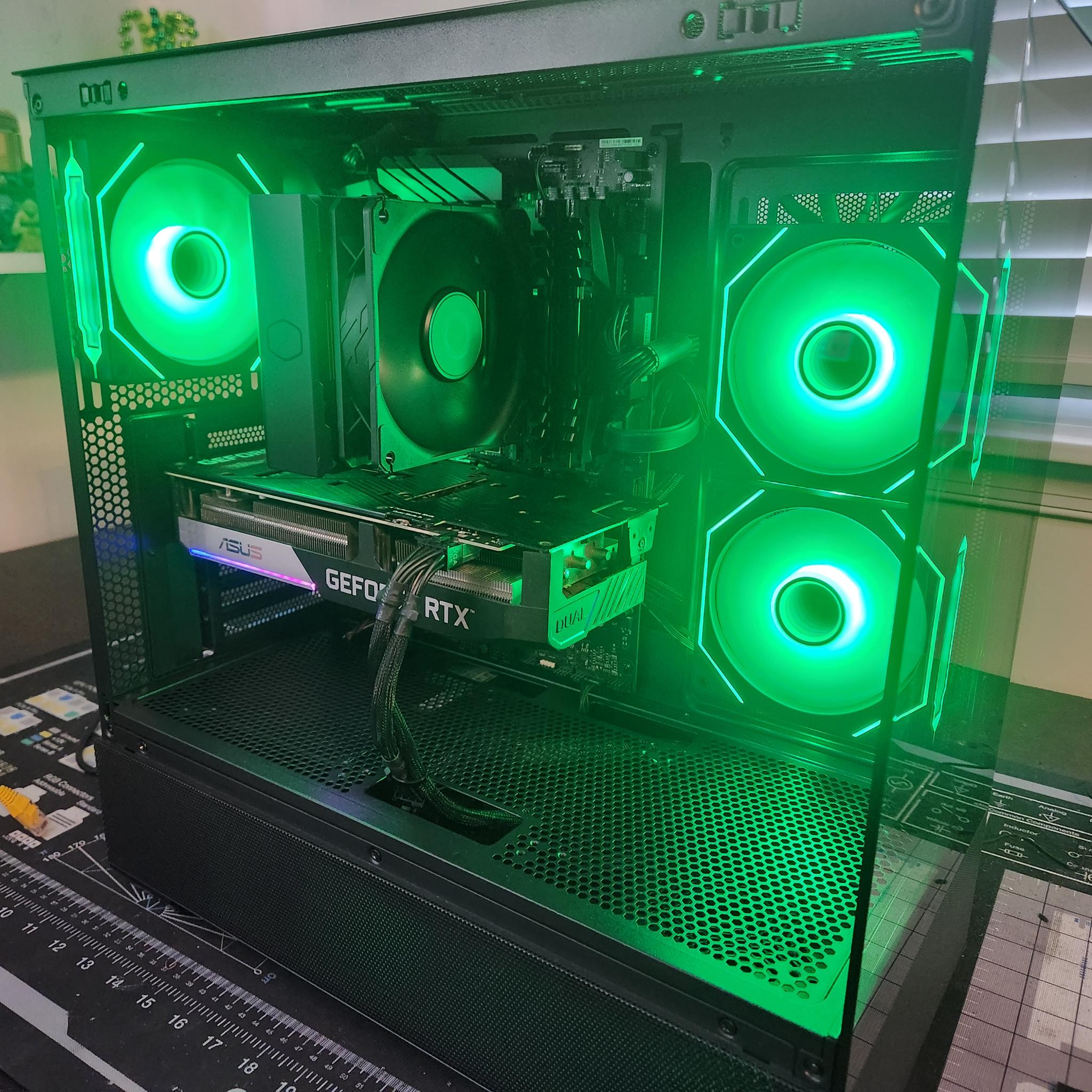 THE GREEN MONSTER IV Sleek RTX 3060TI GAMING/ STREAMING PC
