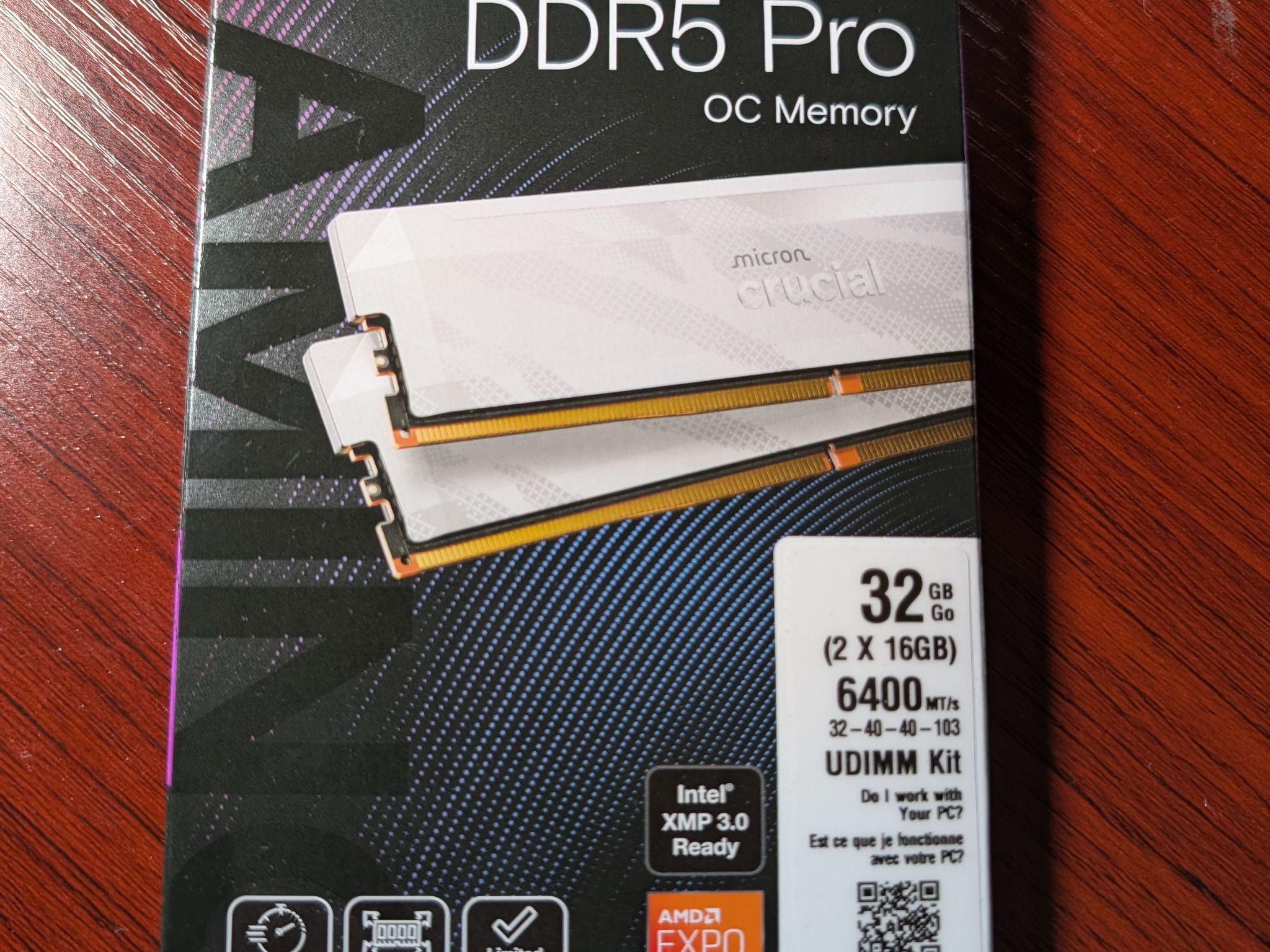 Crucial Pro OC 32GB (2x16GB) DDR5 6400 CL32 RAM