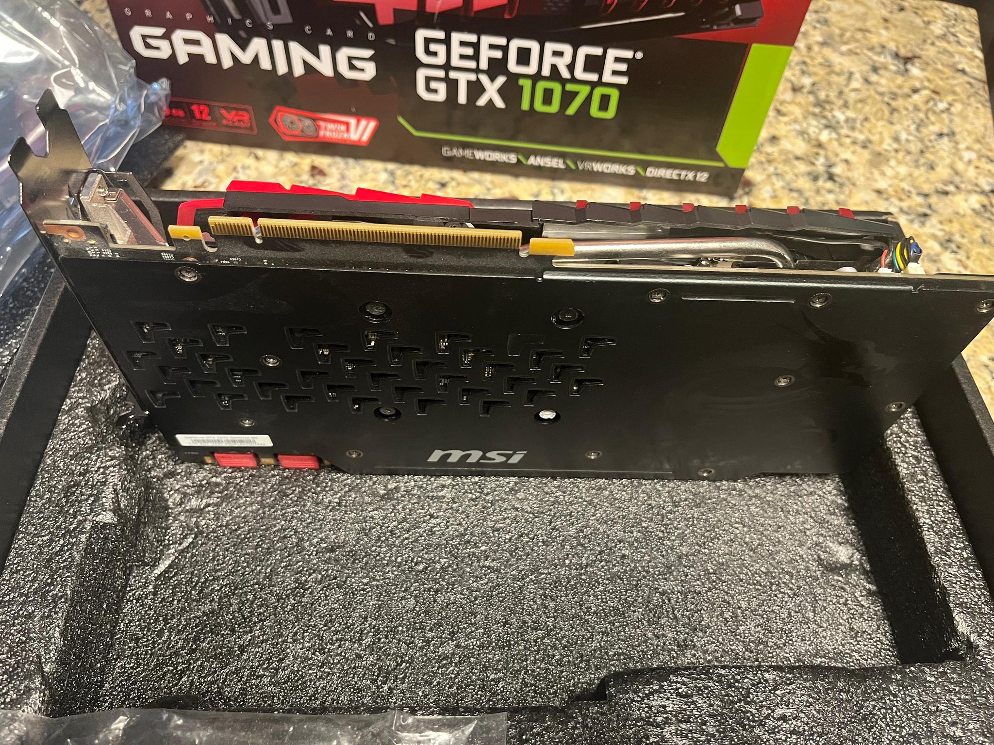 MSI GTX 1070 Gaming + NZXT H210i ITX case