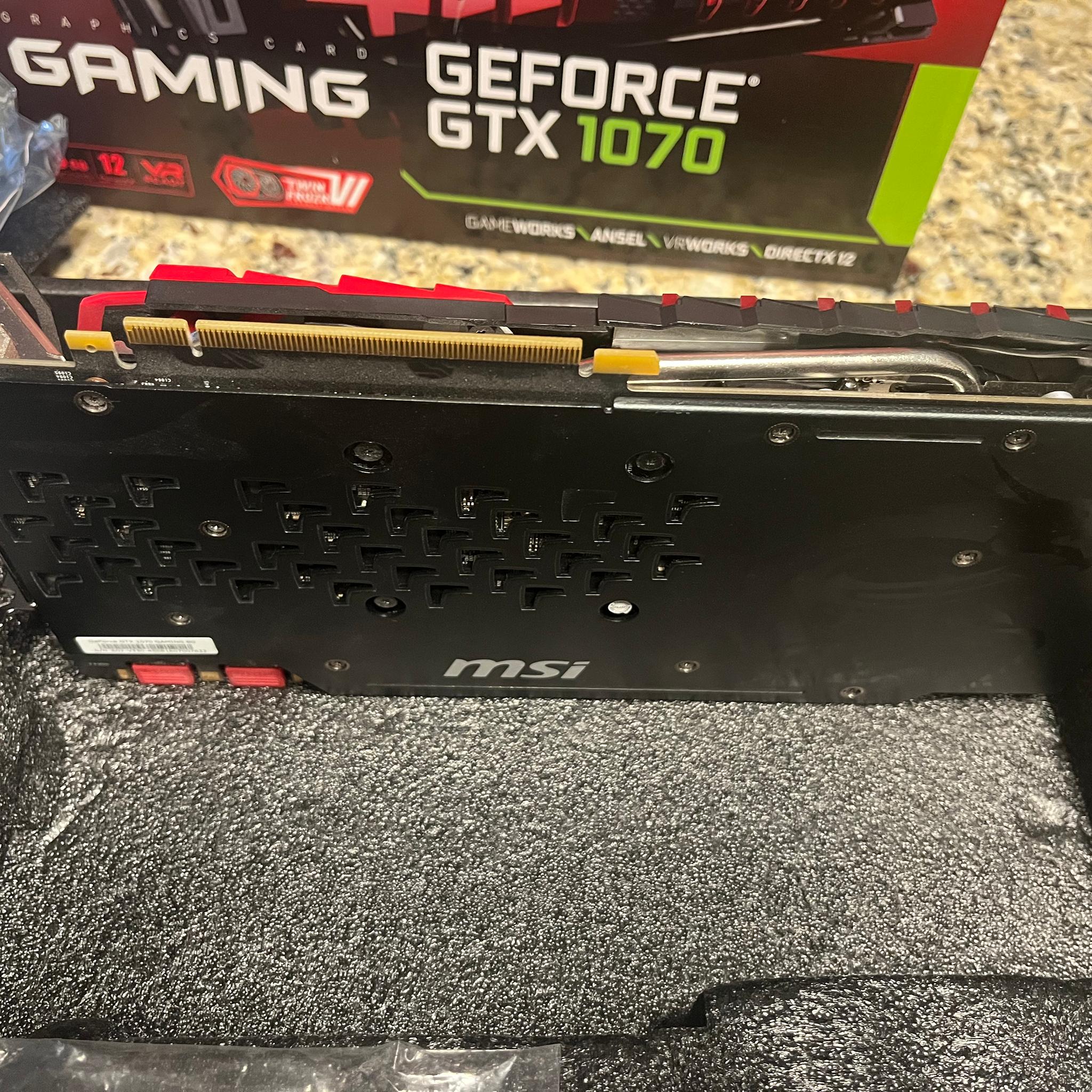 MSI GTX 1070 Gaming + NZXT H210i ITX case
