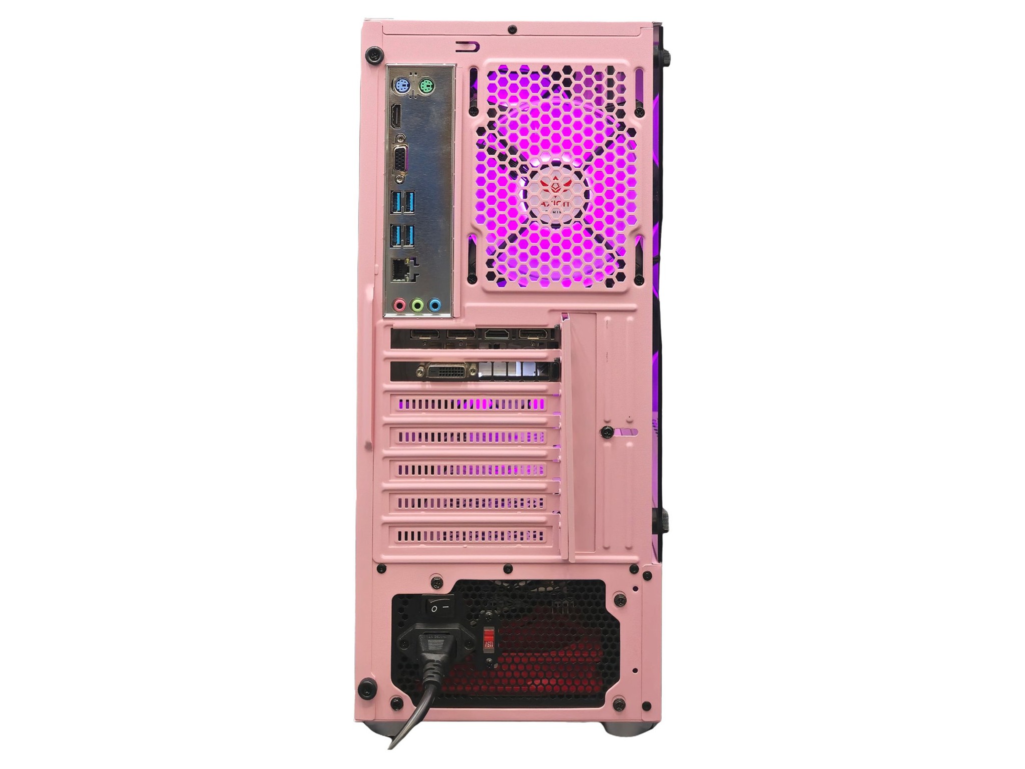 Axiom Gaming® GTX 1080 Pink Gaming PC - Ryzen 5 2600 | 16GB RAM | 512GB SSD