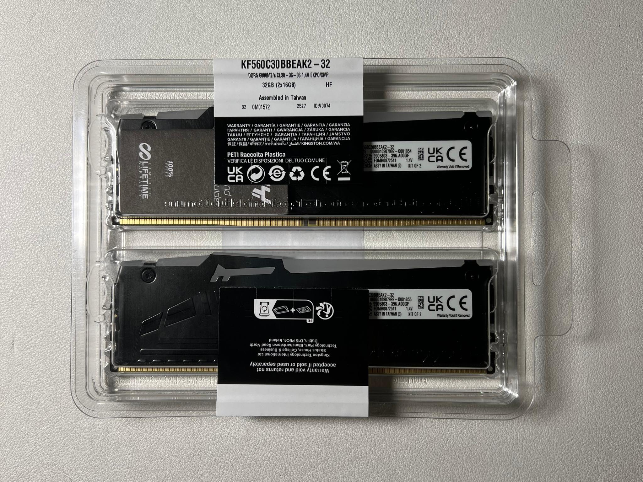 KINGSTON FURY 2x16GB DDR5 6000MT/s CL30 (32GB KIT)