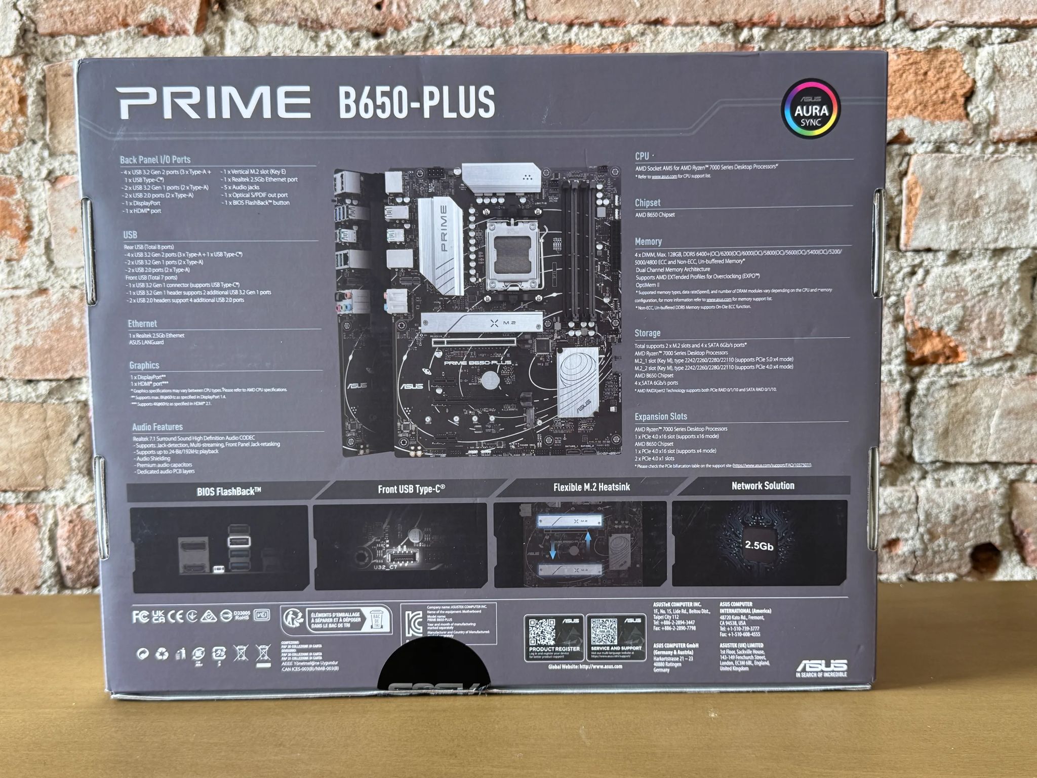 ASUS Prime B650-Plus ATX Motherboard (Refurbished)