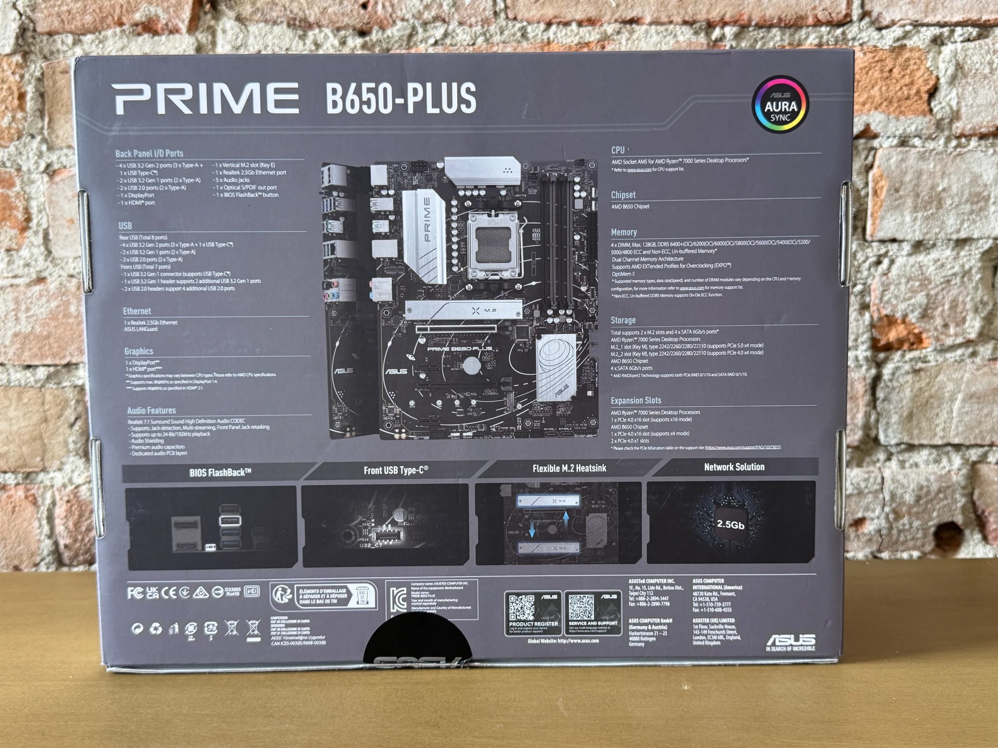 ASUS Prime B650-Plus ATX Motherboard (Refurbished)