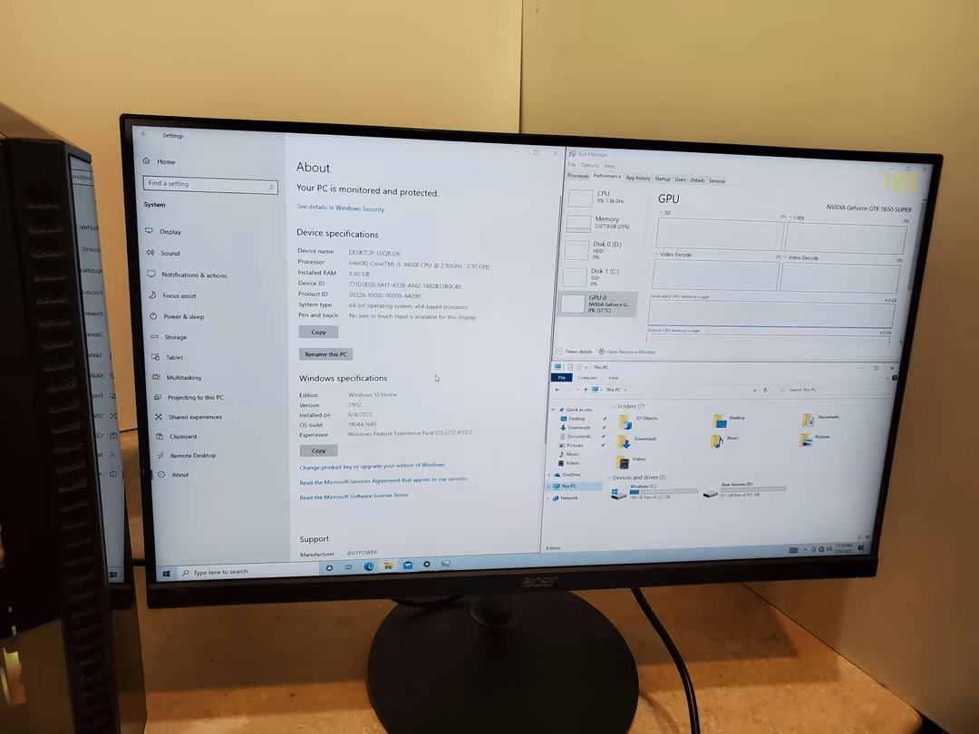 1650 Super 1Tb Computer Gaming PC