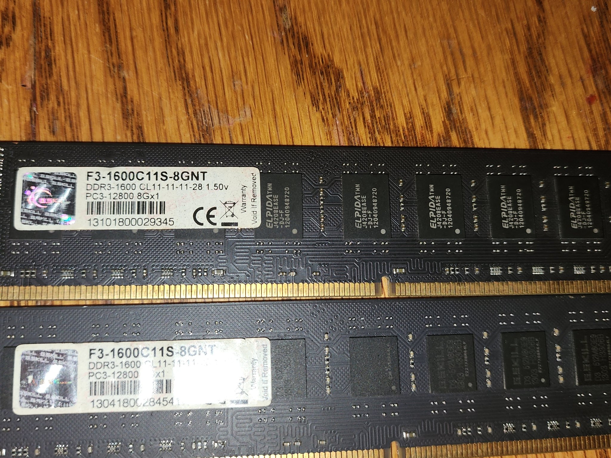 G.SKILL Value 8GB 240-Pin PC RAM DDR3 1600 (PC3 12800) Desktop Memory Model F3-1600C11S-8GNT