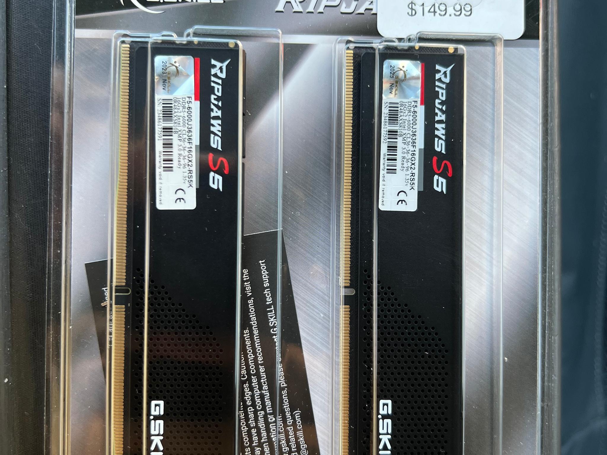 G.Skill Ripjaws S5 Series DDR5 Ram 32GB (2x16)