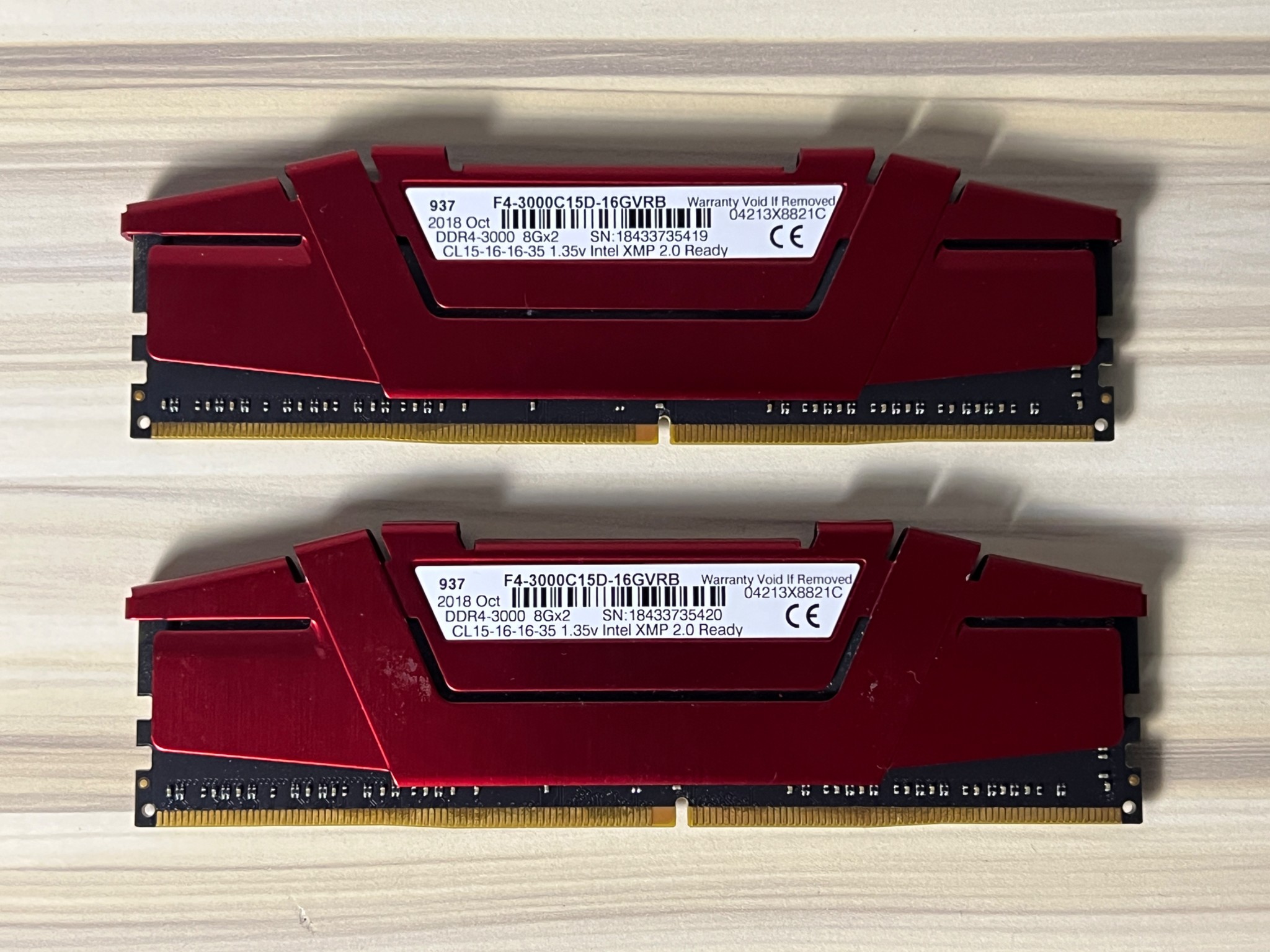 G.Skill Ripjaws 16gb (2x8gb) 3000MHz DDR4 RAM