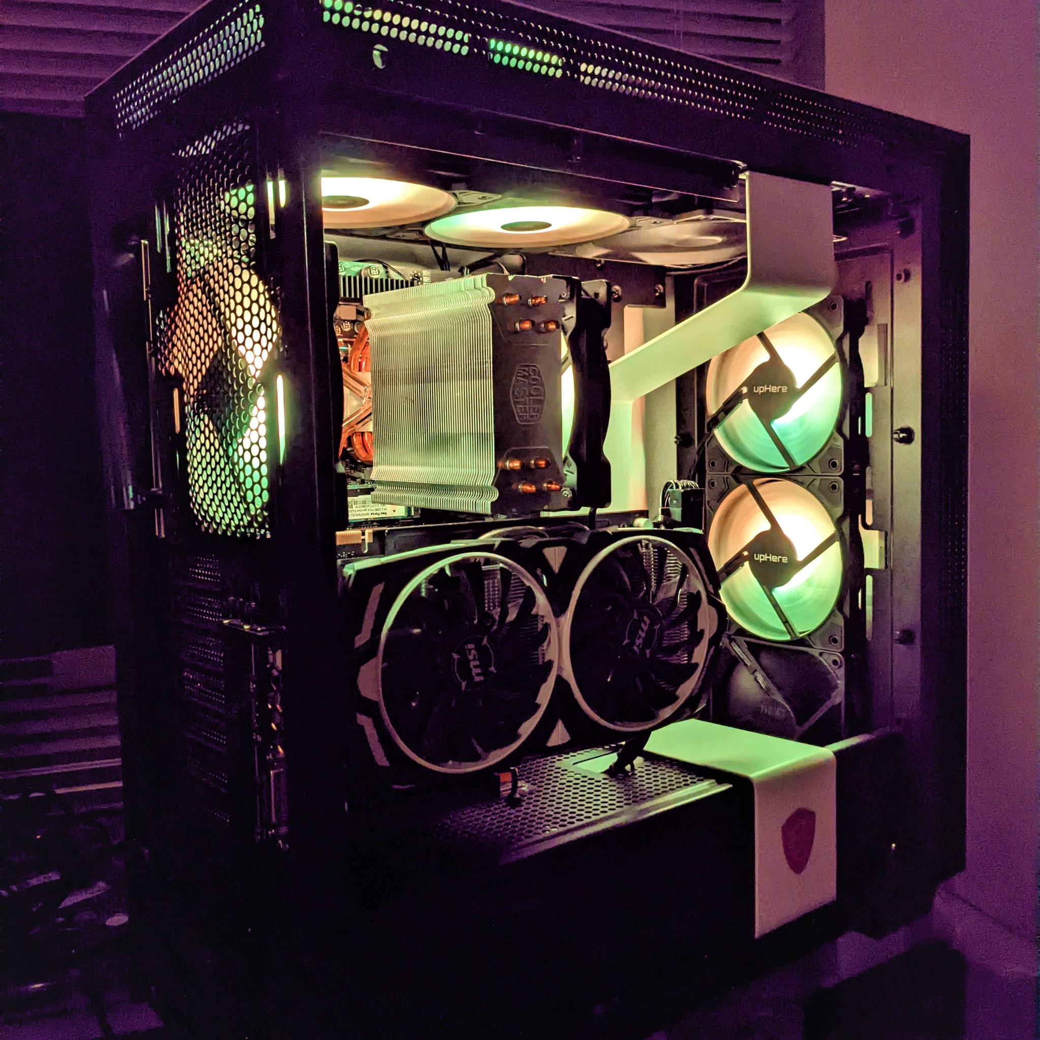 "Red Dragon" 15 sec bootup! Gaming PC GTX 1070 i5-10400 6c@4ghz 16gb DDR4-3000 NVME SSD Wifi/BT