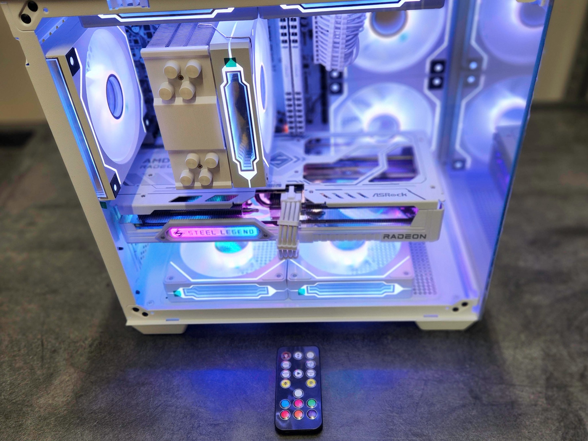 ALL WHITE Custom Gaming PC | Ryzen 5 5500 | RX 9060 XT 8GB | 16GB DDR4 | 1TB SSD | Win 11 Pro