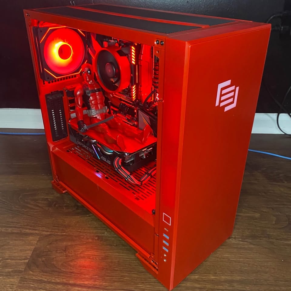 Red Gaming PC (GTX 1660 Super + AMD Ryzen 7 2700X + 16GB DDR4 +