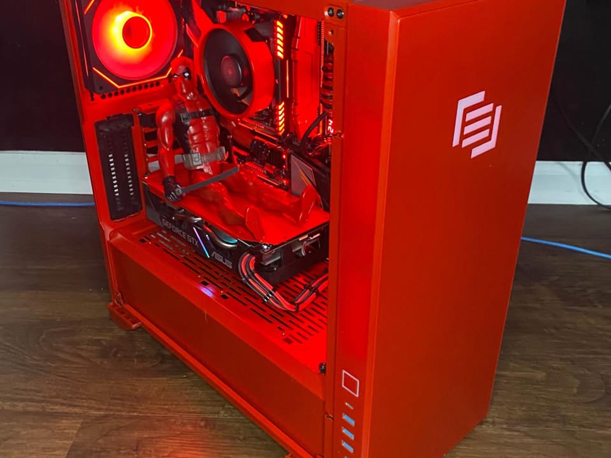 Red Gaming PC (GTX 1660 Super + AMD Ryzen 7 2700X + 16GB DDR4 + HDD + SSD)