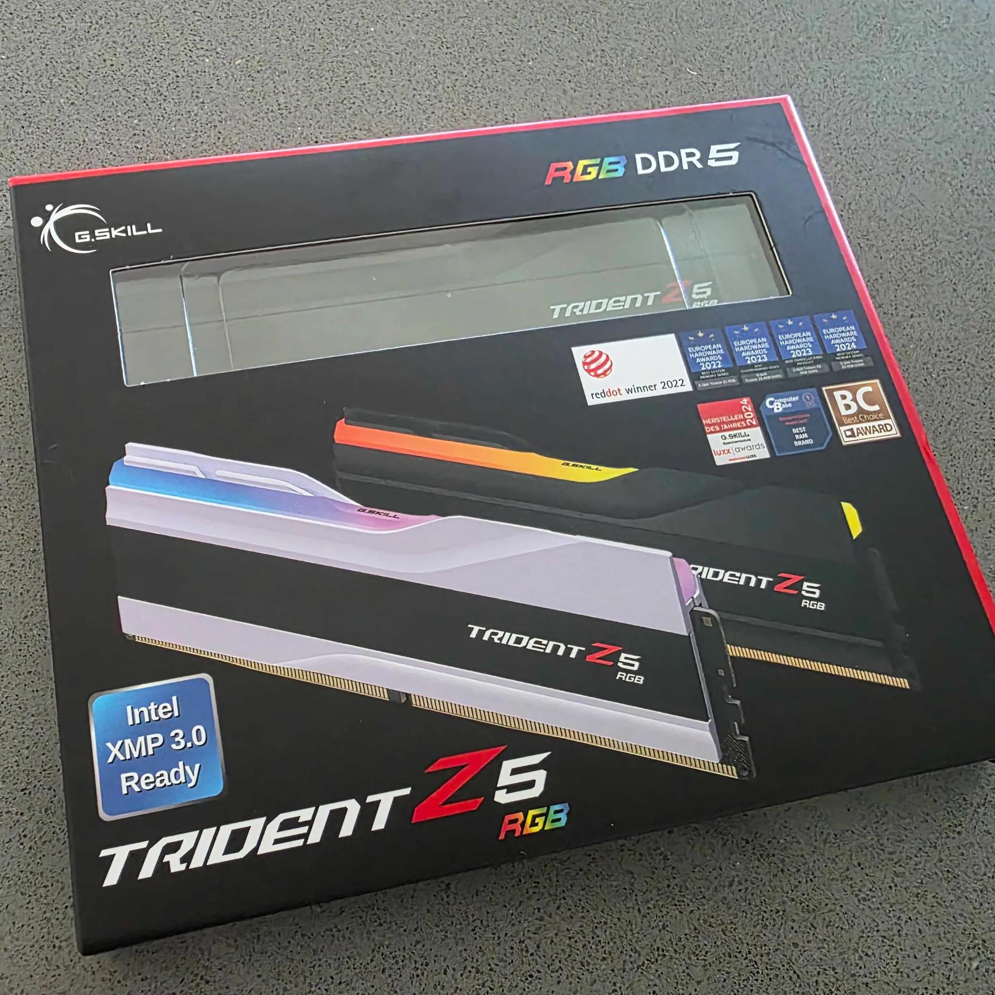 96GB (2 x 48GB) DDR5 6400 G.SKILL Trident Z5 Series Memory F5-6400J3239F48GX2-TZ5RK