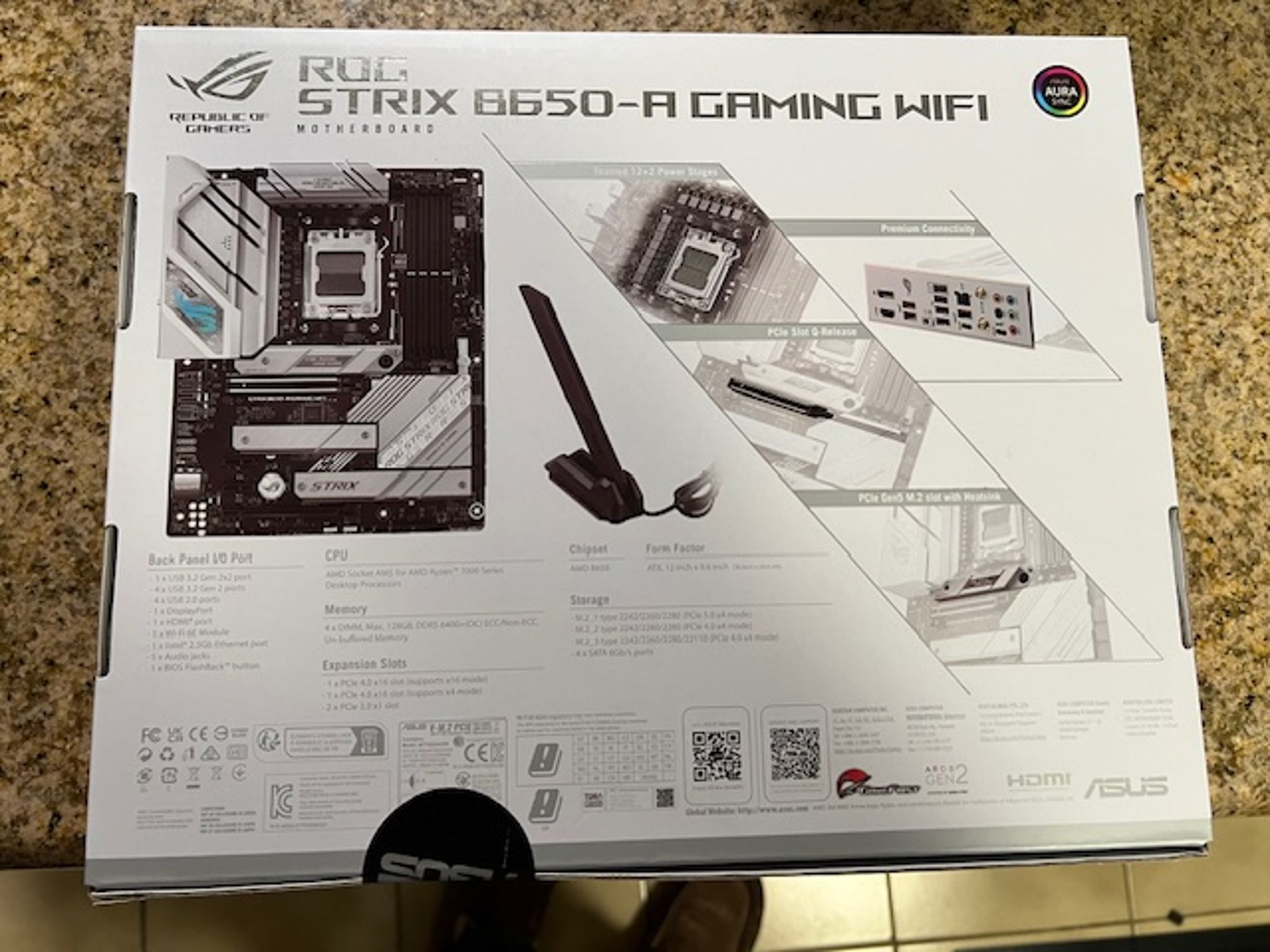 ASUS B650-A ROG Strix Gaming WiFi AMD AM5 ATX Motherboard