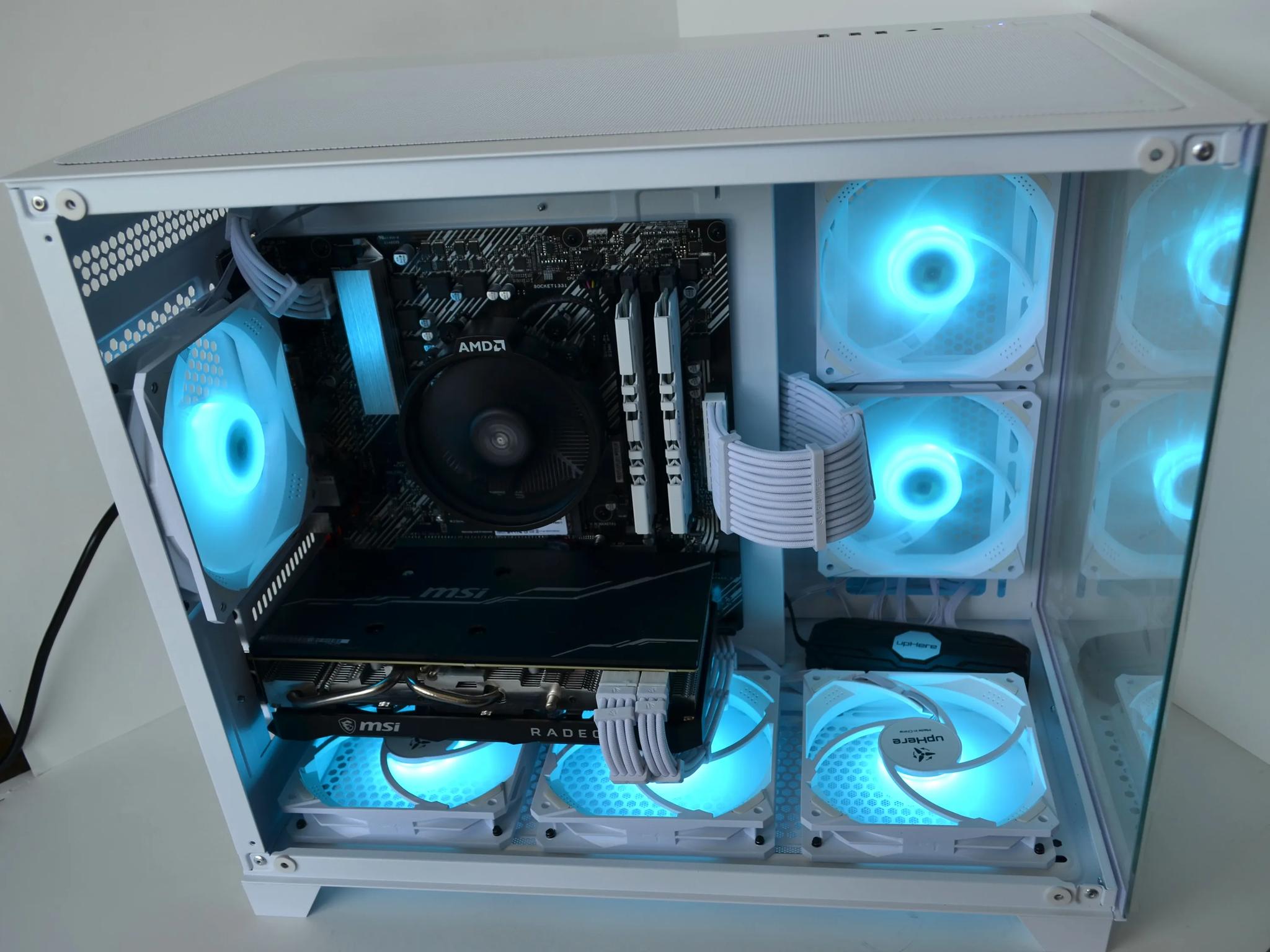 ❄️FrostBite🧊 Gaming PC - RX 5700 XT (RTX 3060 Equivalent) - Ryzen 5 5600g - 16GB Ram - 1TB NVME