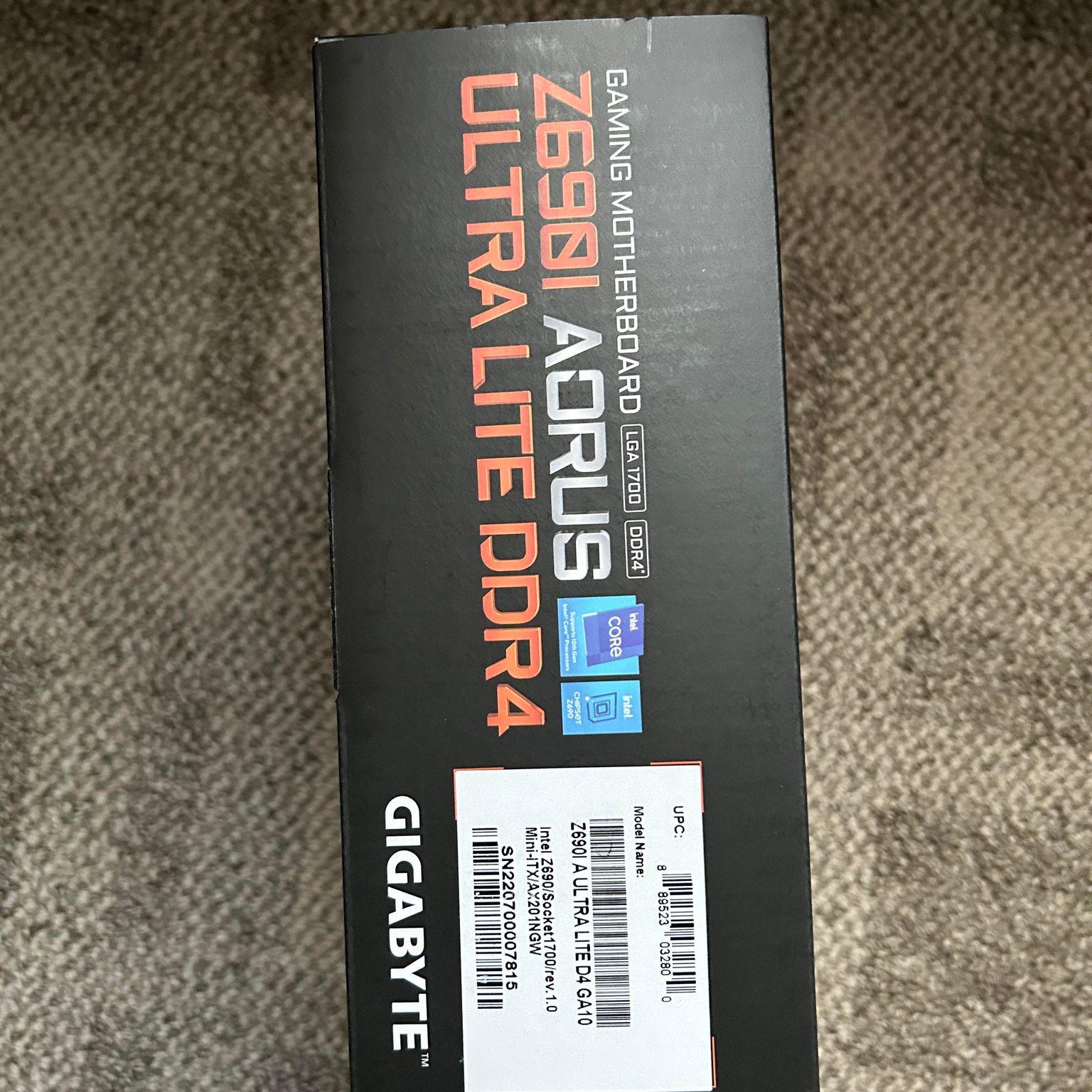 I5-12600K + Z690I Aorus Ultra Lite DDR4