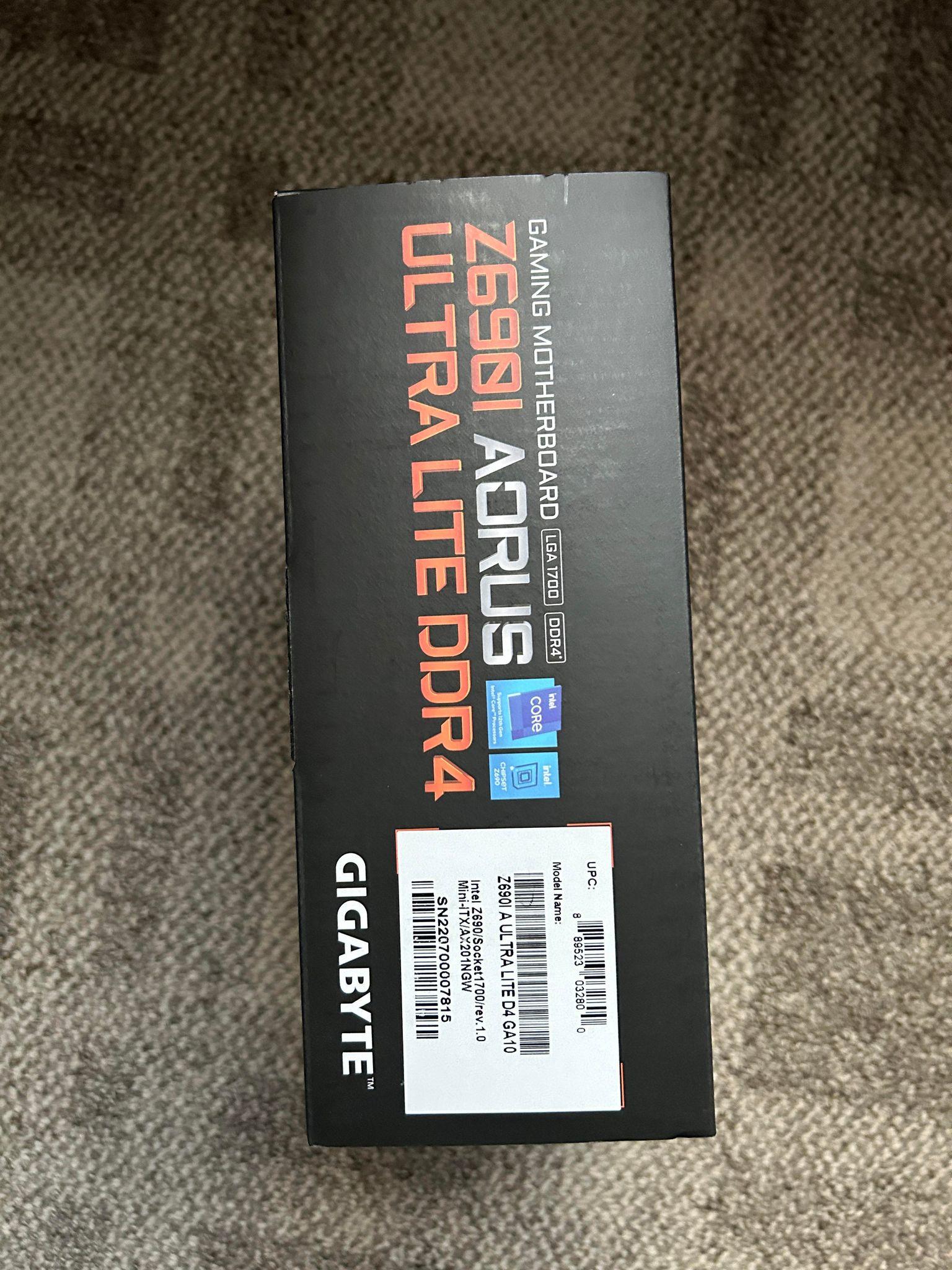 I5-12600K + Z690I Aorus Ultra Lite DDR4