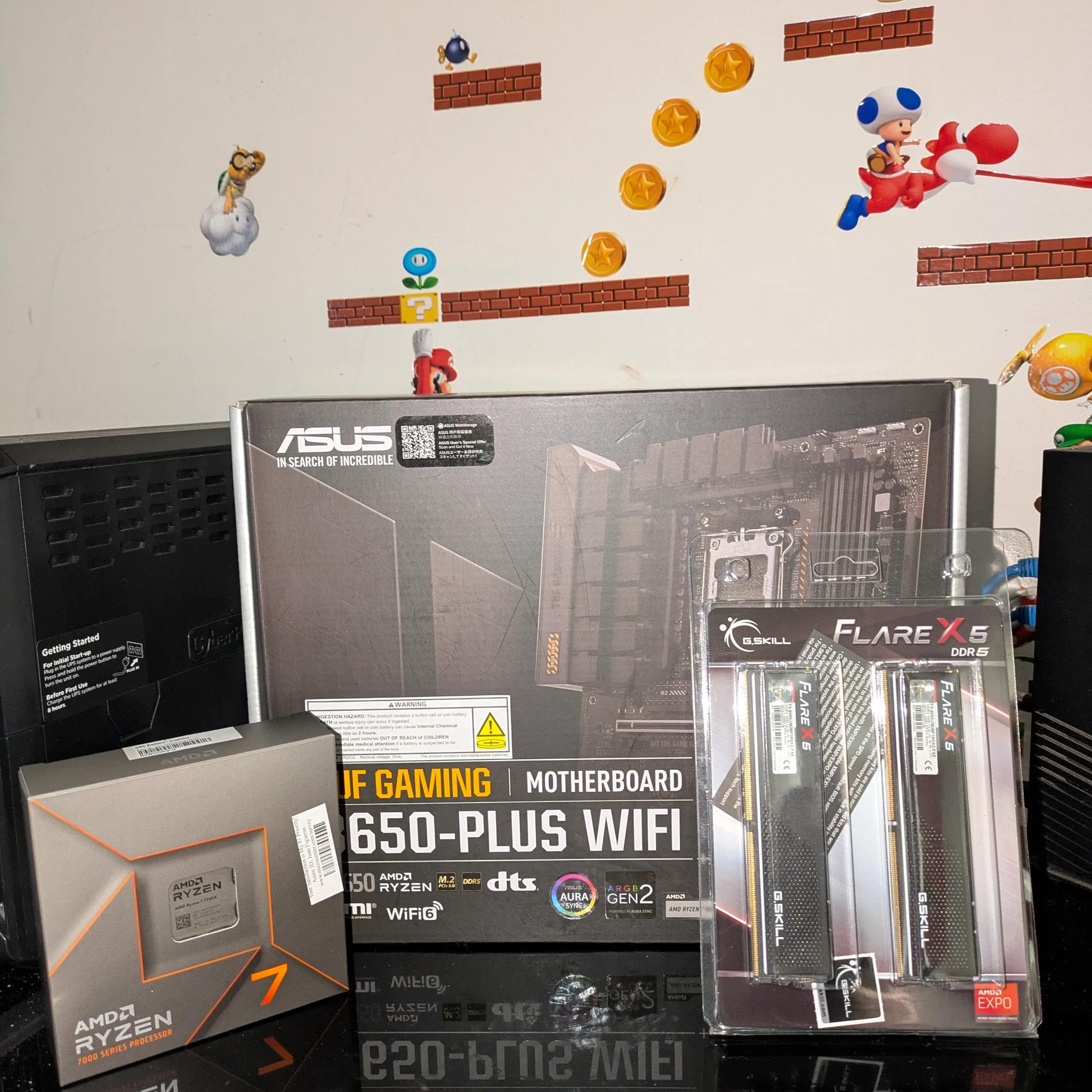 BNIB! On Sale! ASUS TUF Gaming B650-Plus|AMD Ryzen 7 7700X processor|32GB DDR5-6000 CL36 BNIB!
