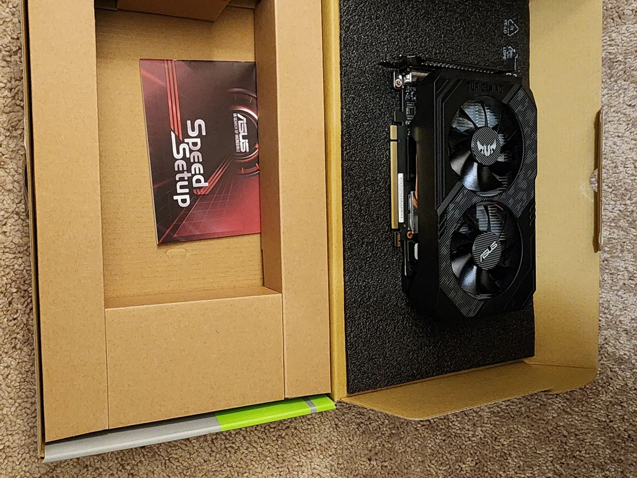 For Sale Used Asus Tuff Nvidia 1660 Super 6 GB