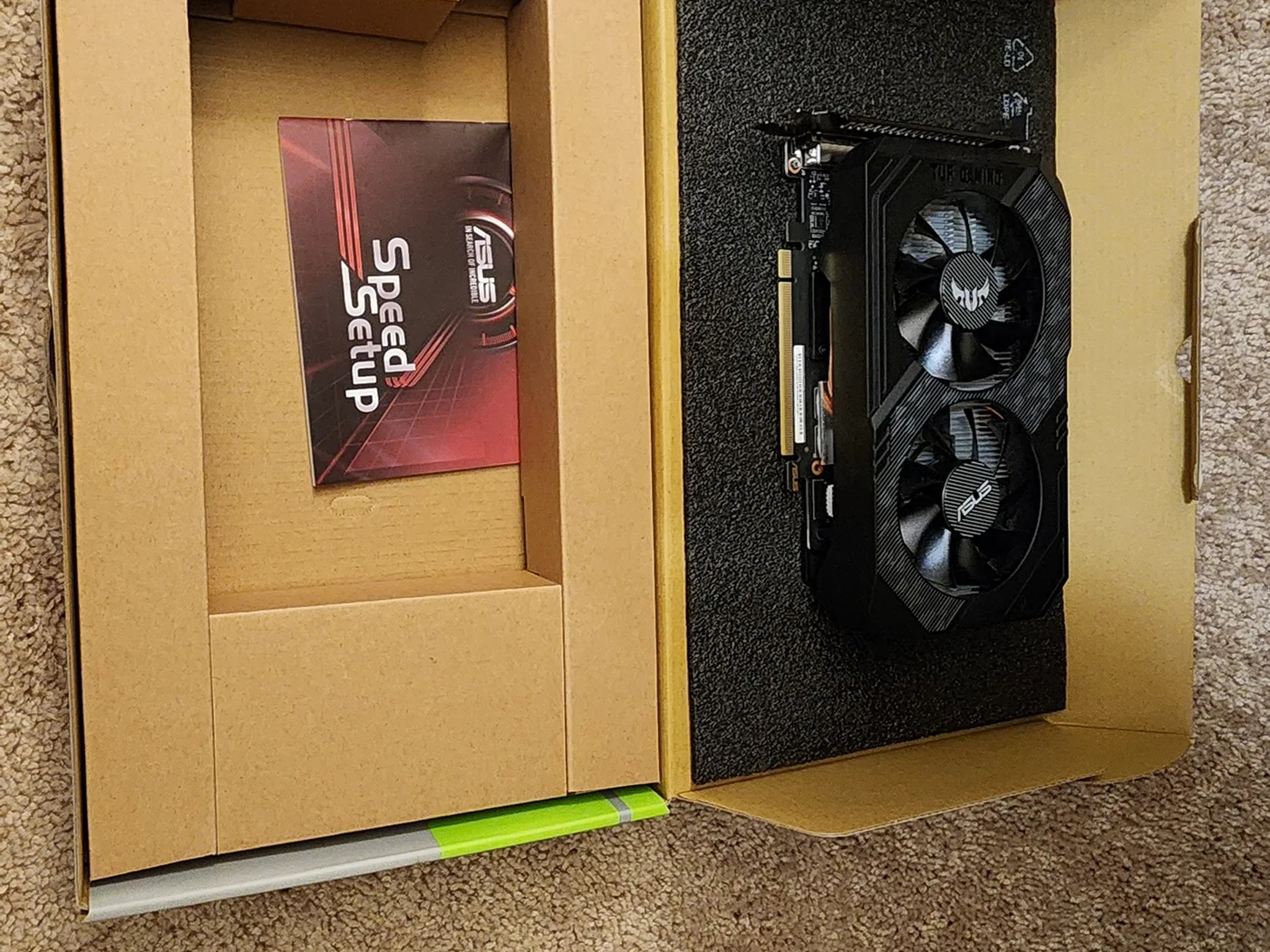 For Sale Used Asus Tuff Nvidia 1660 Super 6 GB