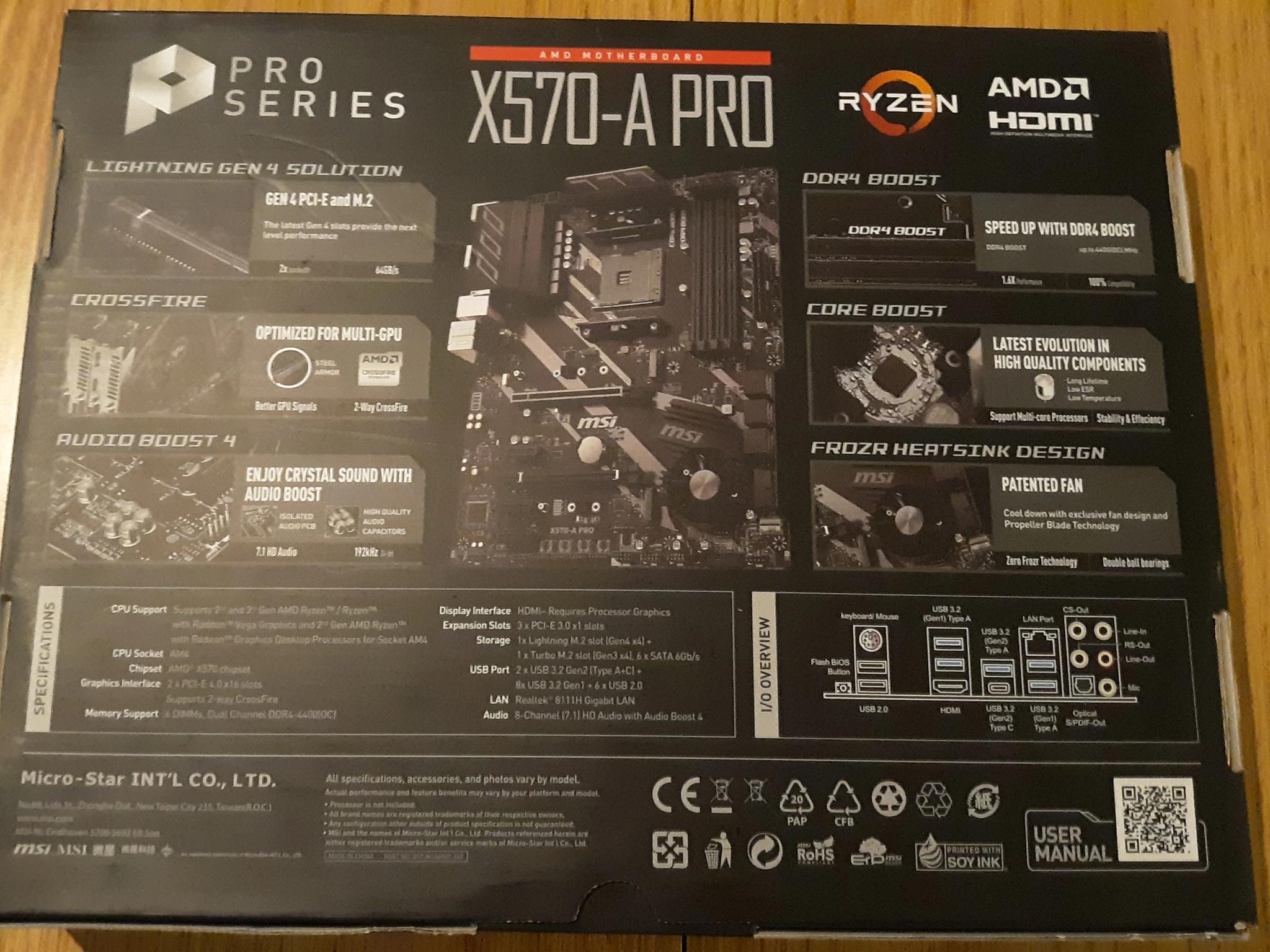 MSi X570-A PRO ATX Socket AM4