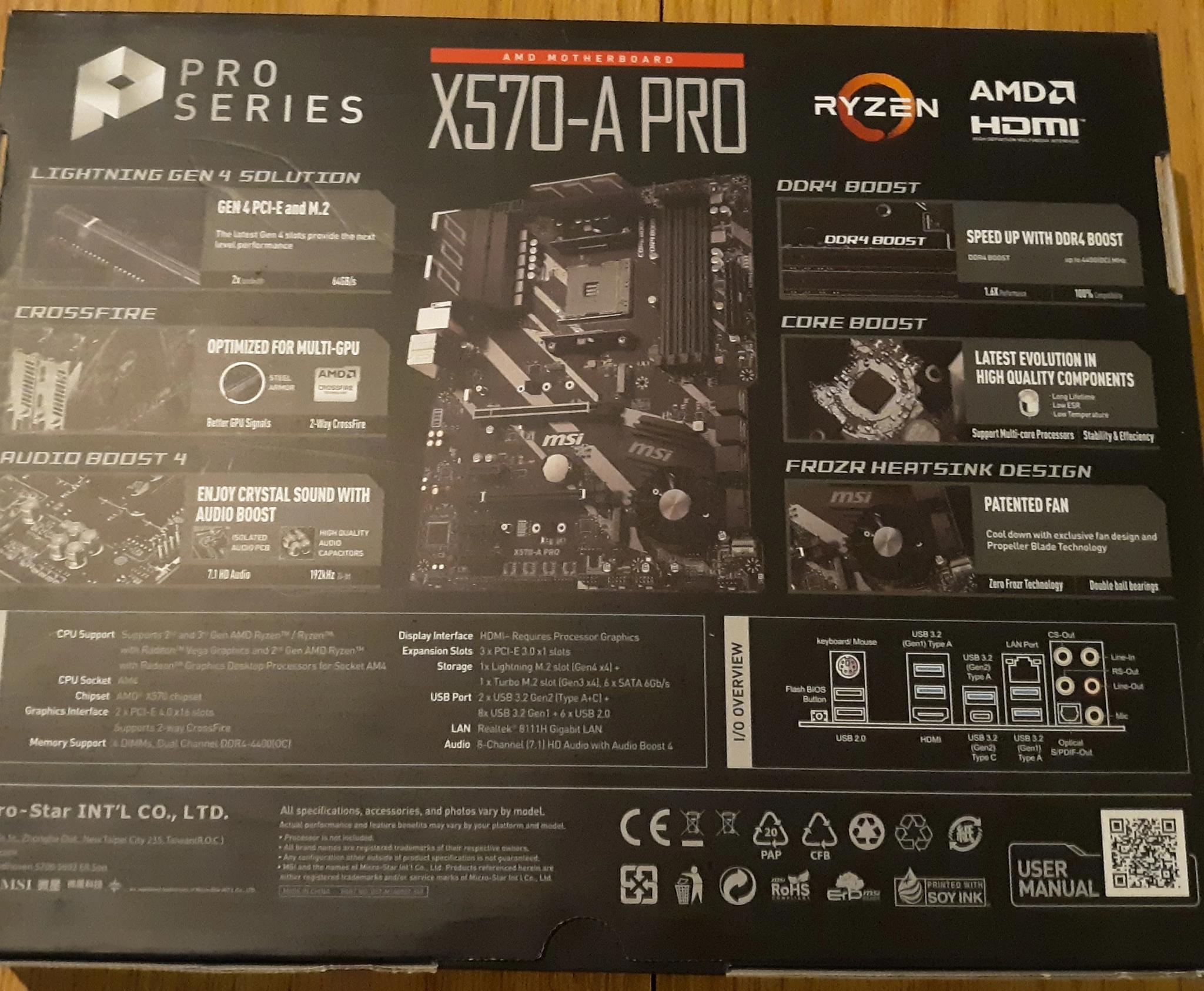MSi X570-A PRO ATX Socket AM4