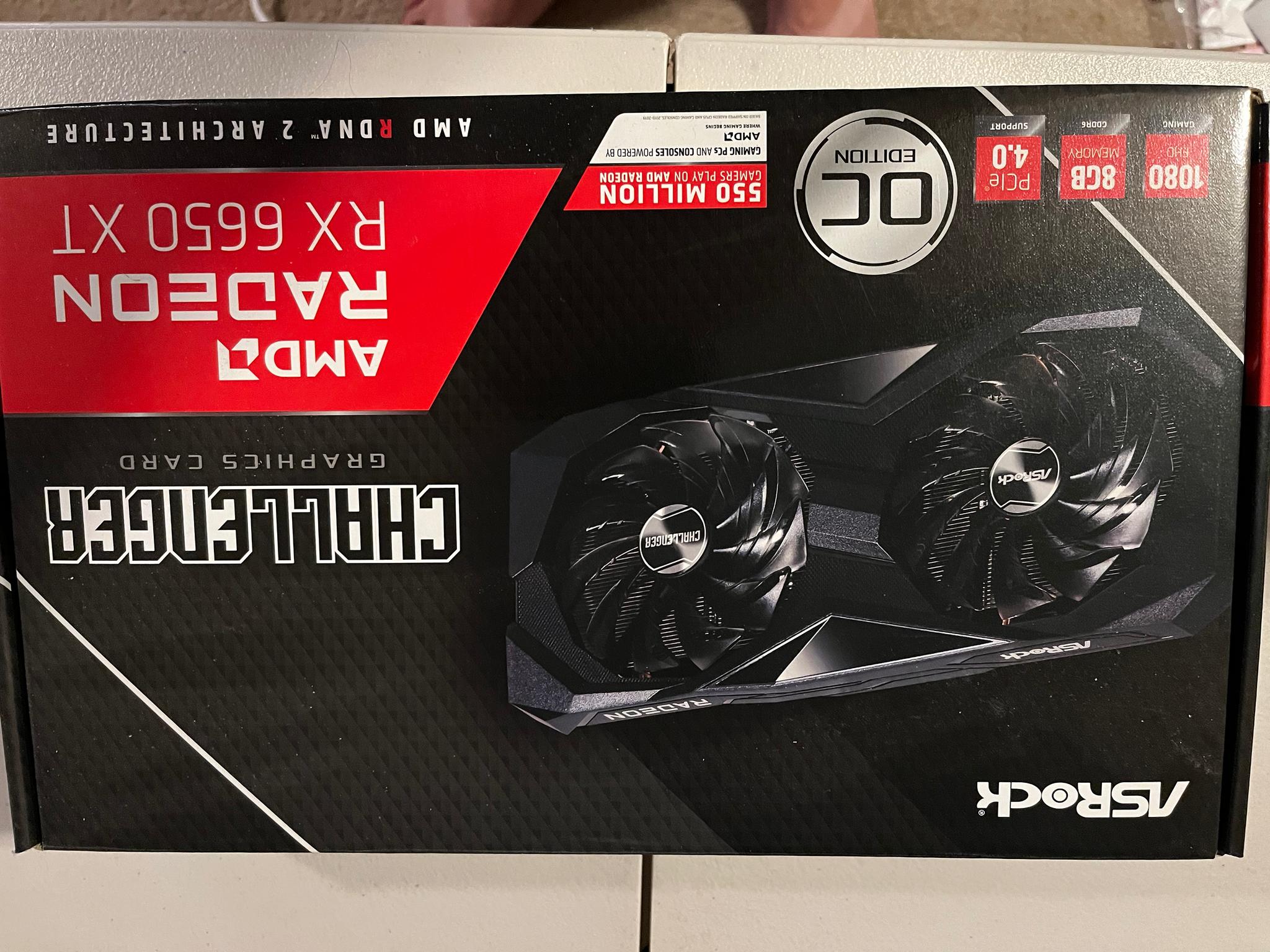 ASRock 6650xt 8gb oc