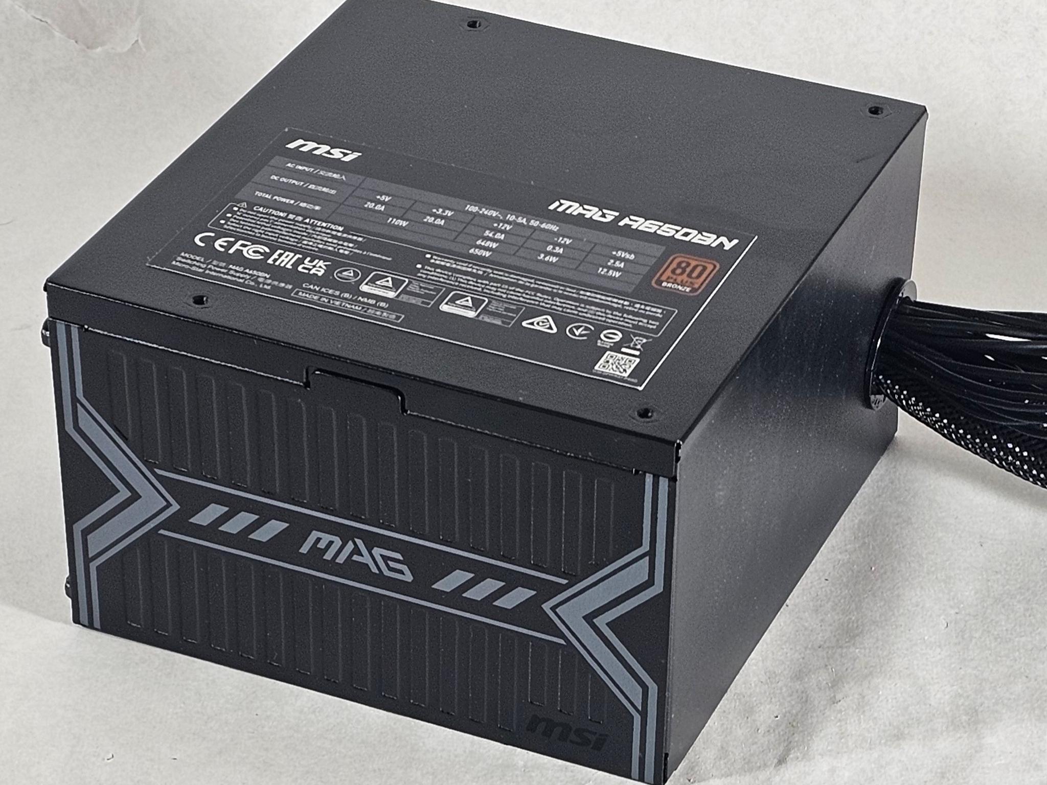 650 Watt PSU MSI MAG A650BN 650W Power Supply