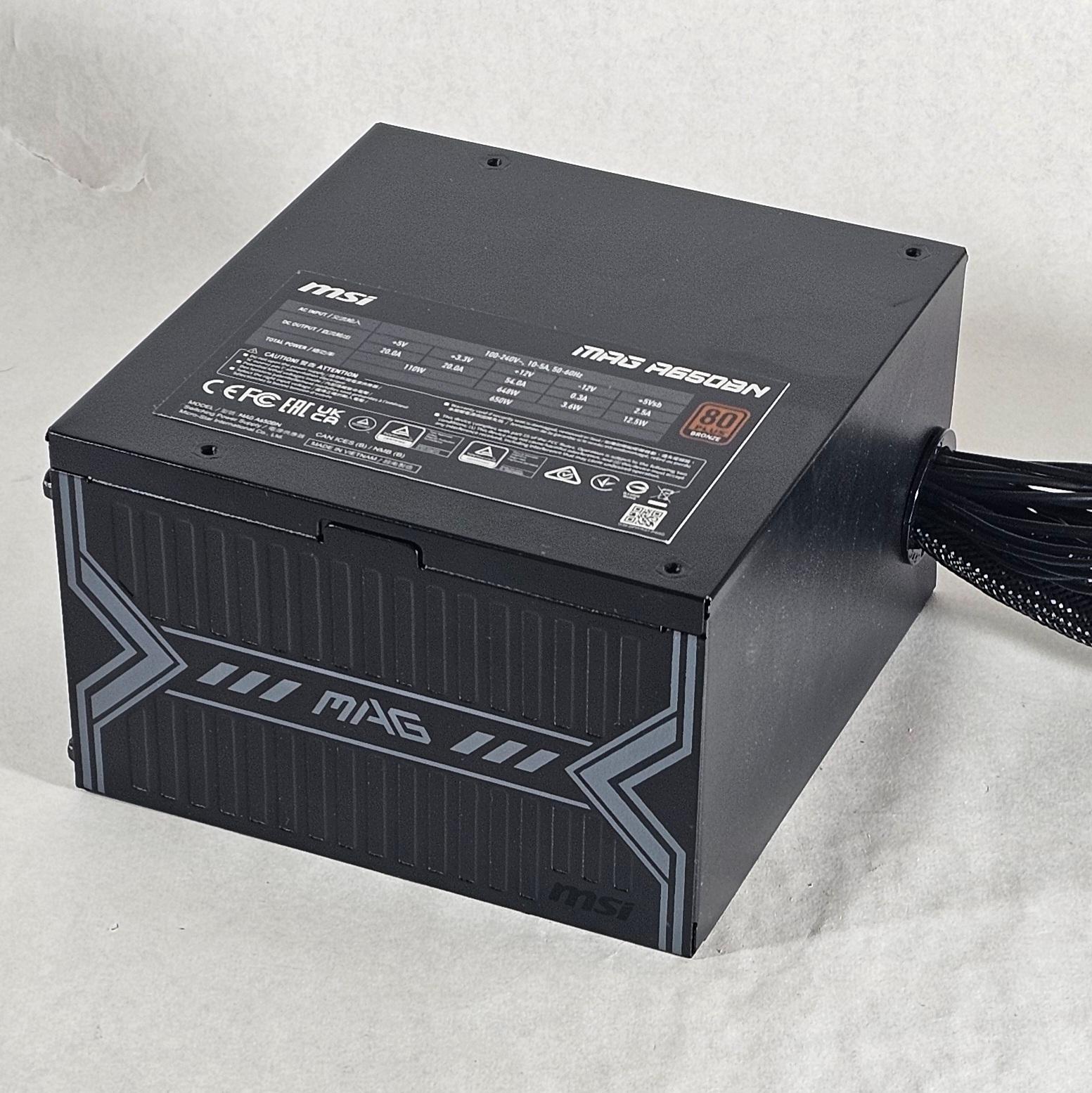 650 Watt PSU MSI MAG A650BN 650W Power Supply