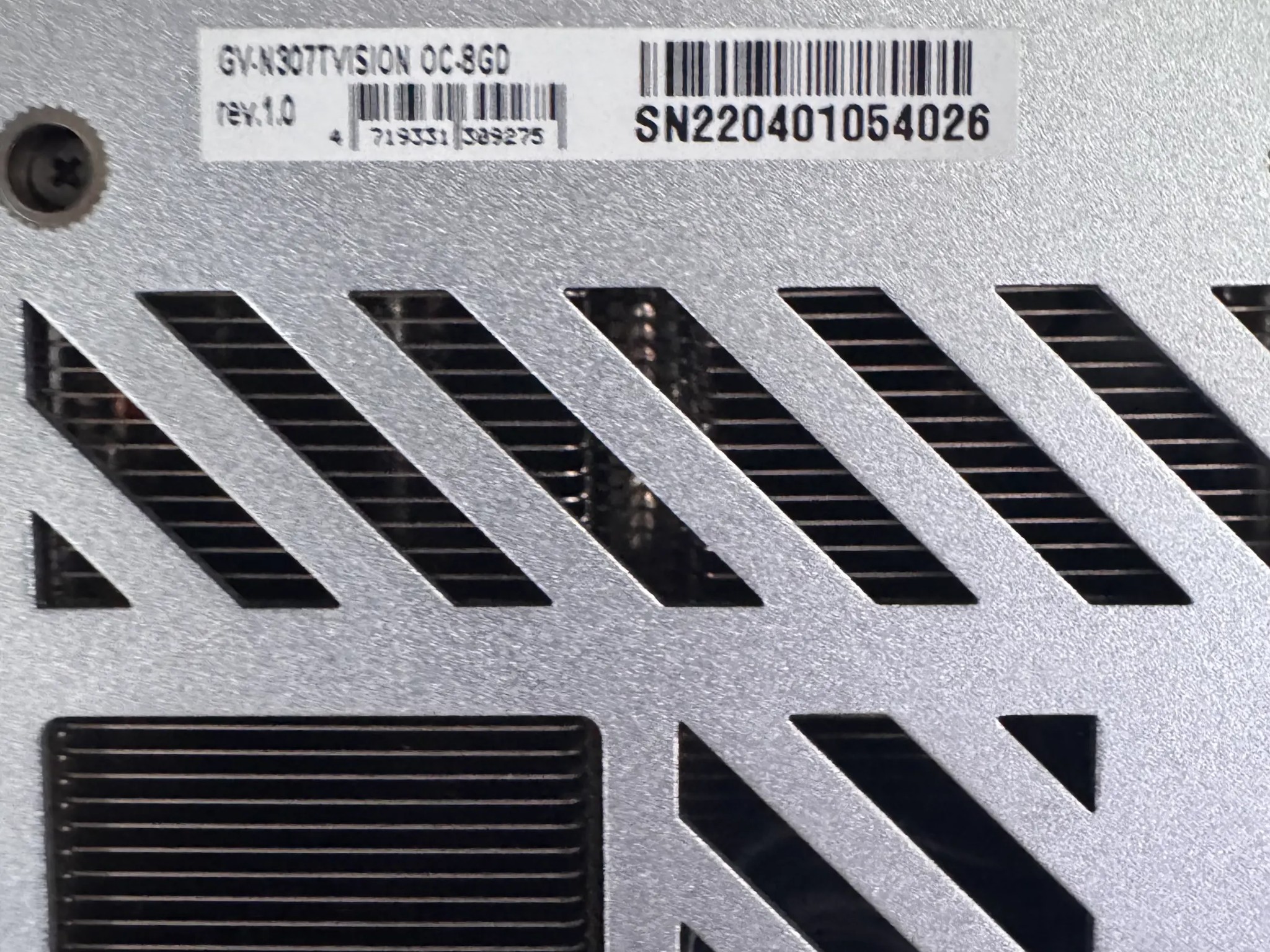 Used GeForce RTX™ 3070 Ti VISION OC 8G