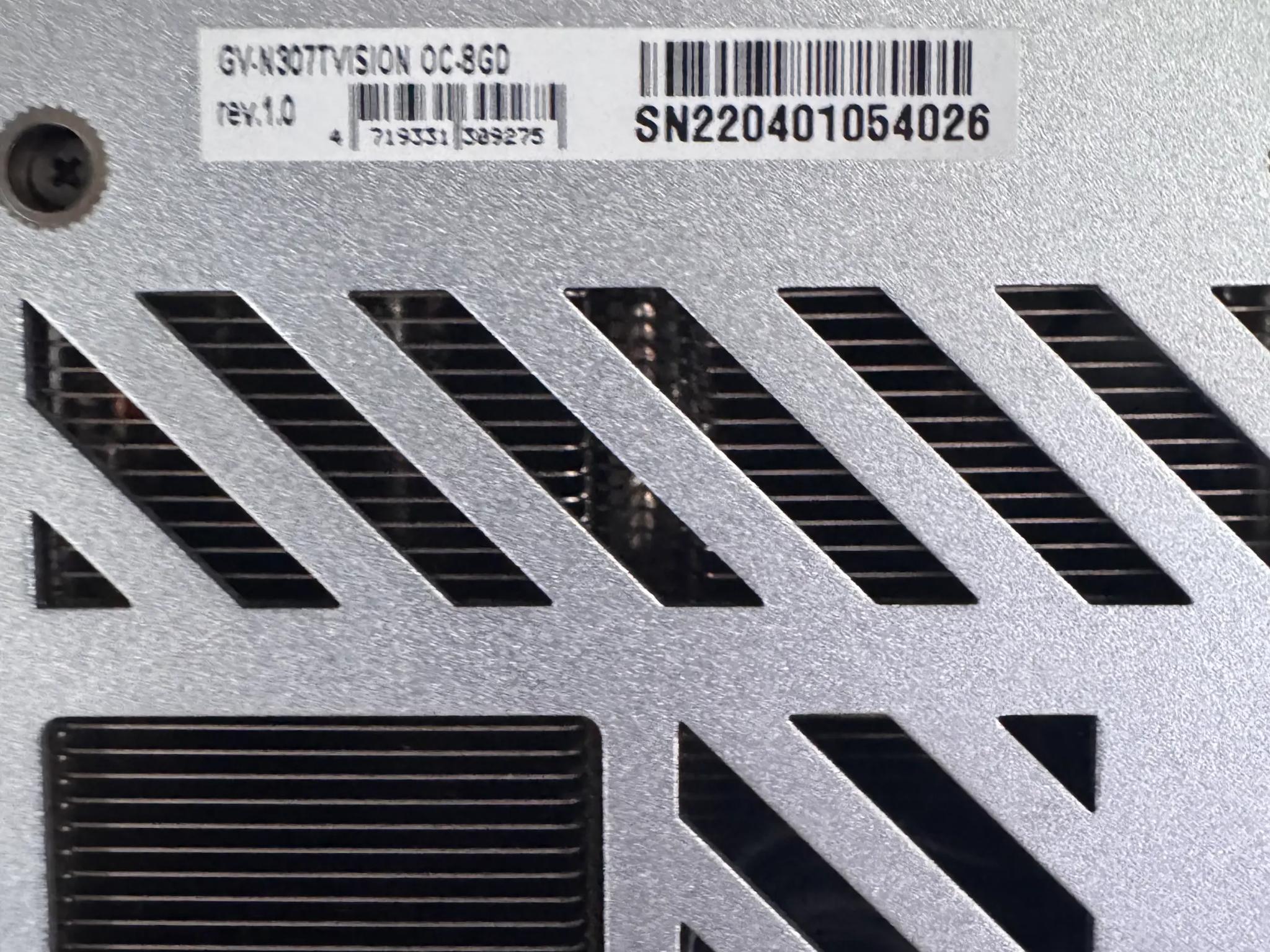 Used GeForce RTX™ 3070 Ti VISION OC 8G