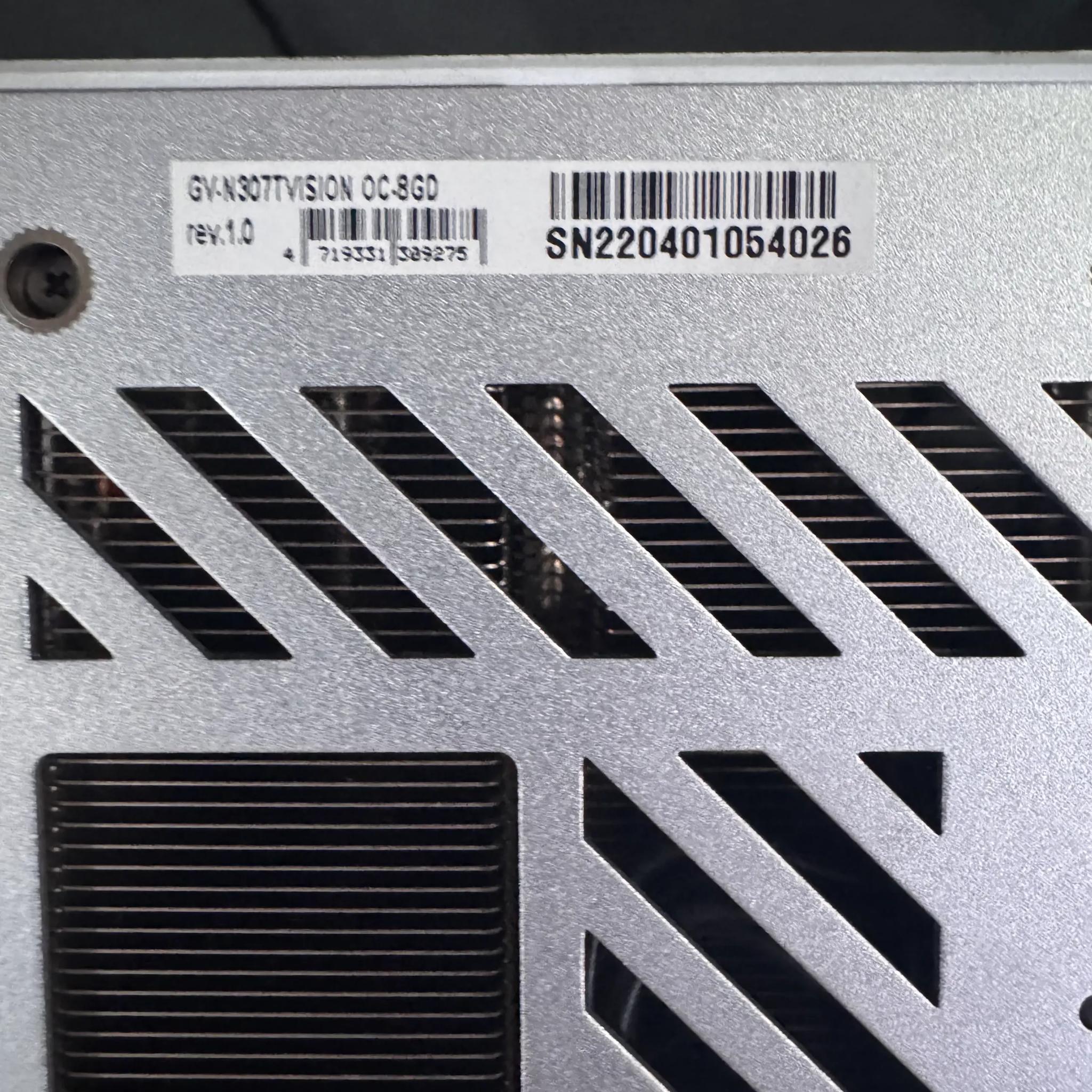 Used GeForce RTX™ 3070 Ti VISION OC 8G