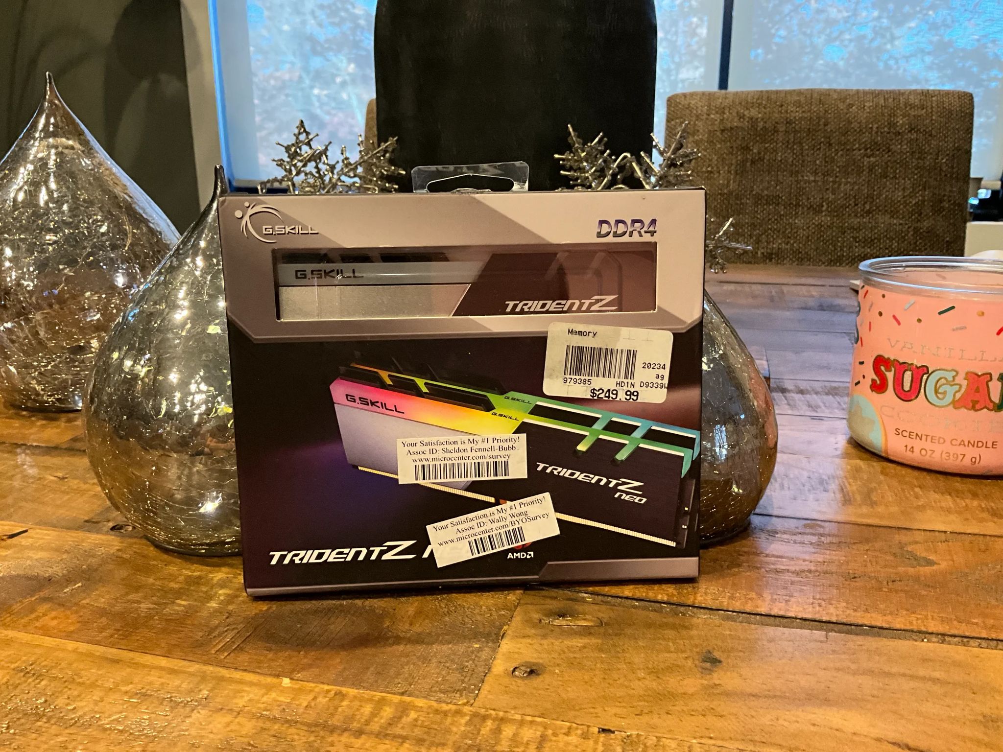 G.SKILL Trident Z Neo (For AMD Ryzen) Series 32GB (2 x 16GB) 288-Pin RGB PC RAM DDR4 3600 BRAND NEW