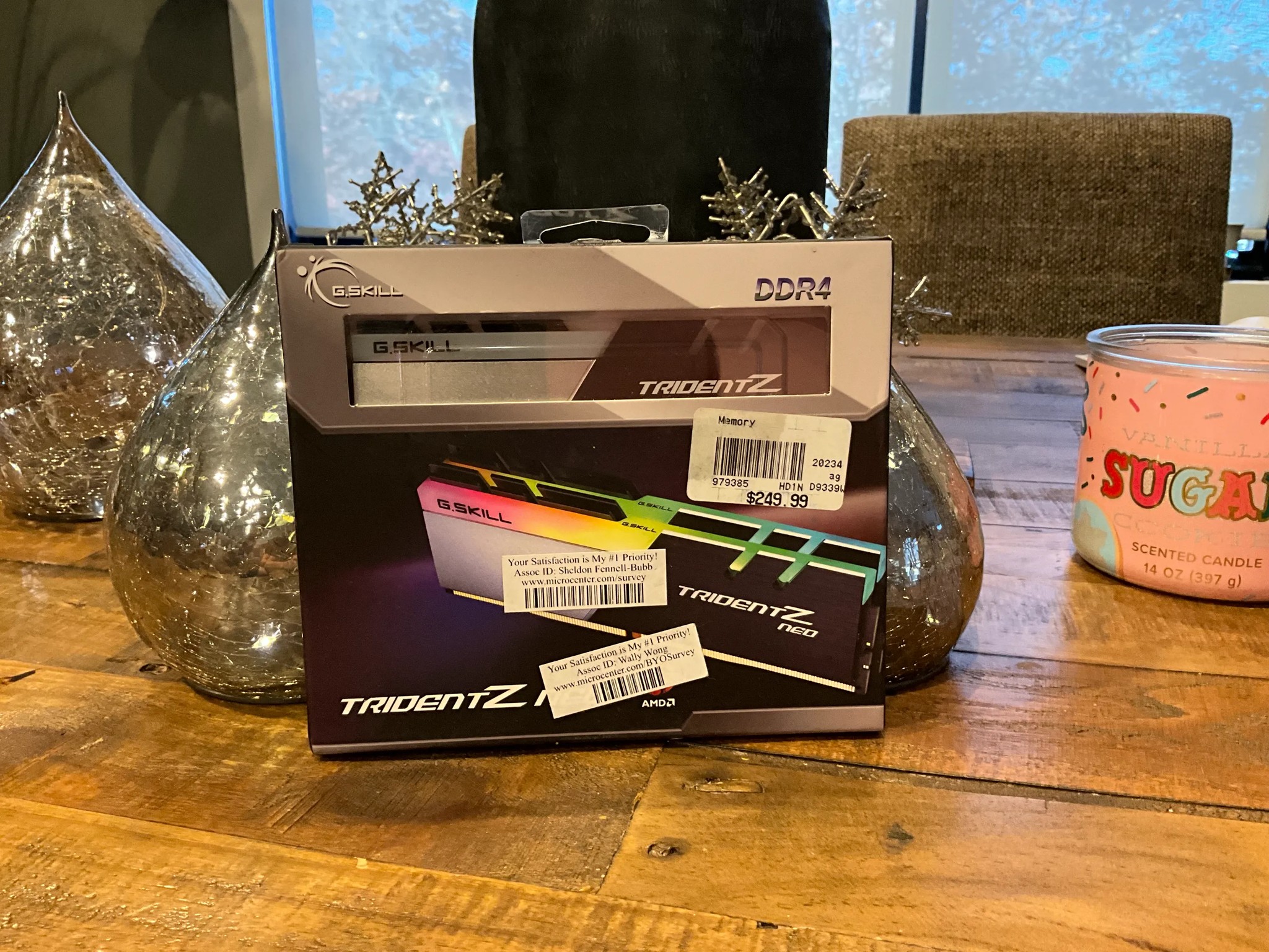 G.SKILL Trident Z Neo (For AMD Ryzen) Series 32GB (2 x 16GB) 288-Pin RGB PC RAM DDR4 3600 BRAND NEW