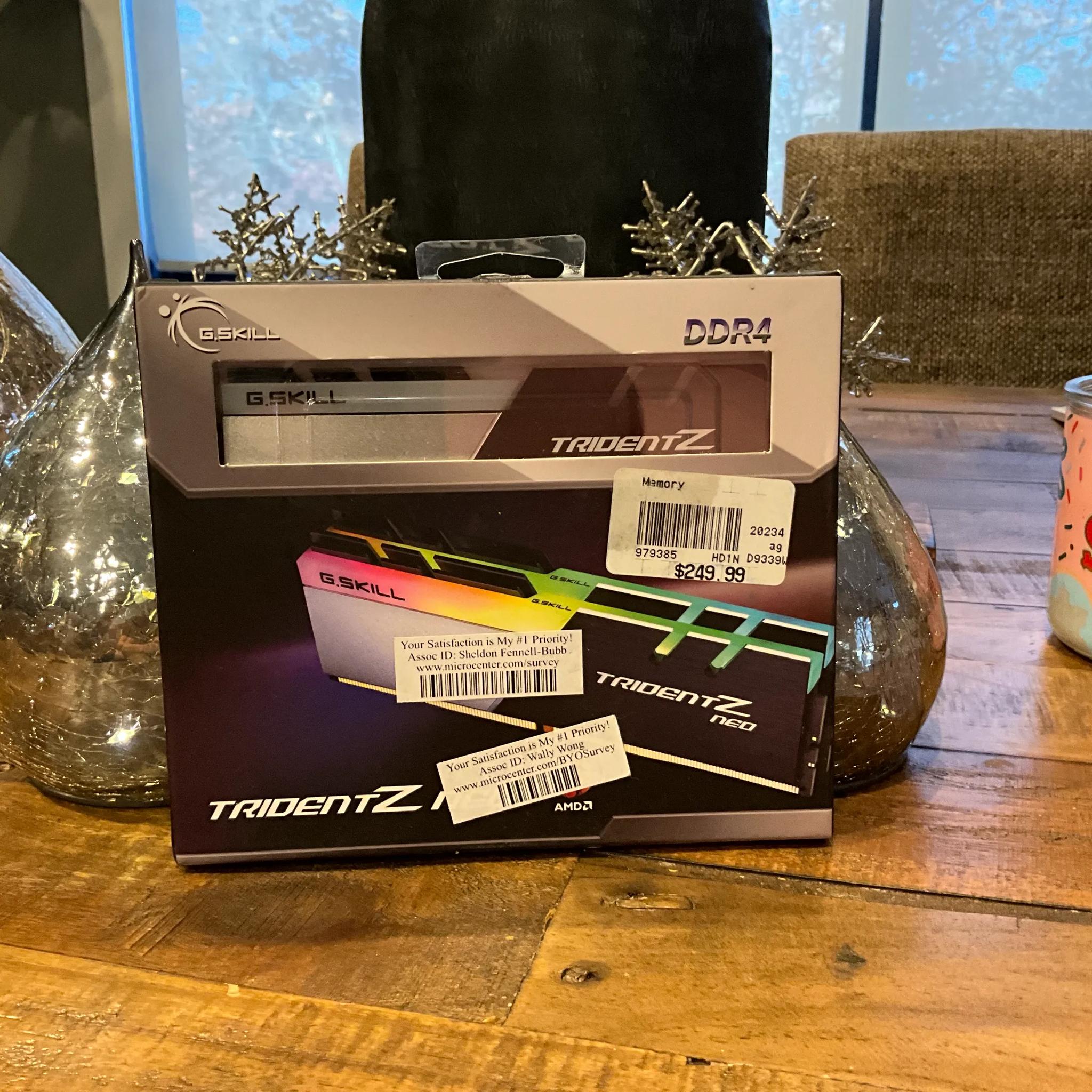 G.SKILL Trident Z Neo (For AMD Ryzen) Series 32GB (2 x 16GB) 288-Pin RGB PC RAM DDR4 3600 BRAND NEW