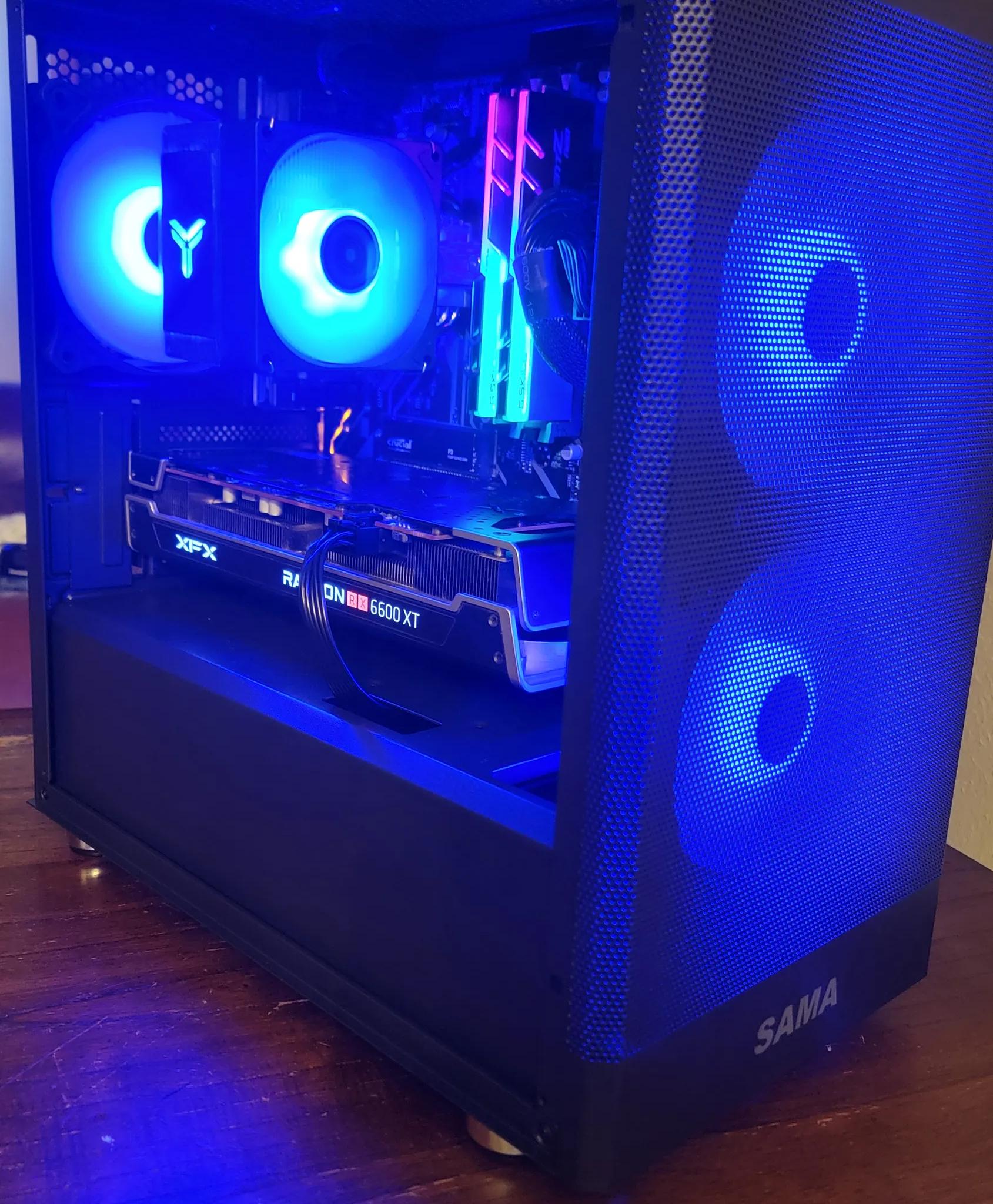 Gaming PC Ryzen 7 3700x, RX 6600 XT, 32Gb Ram, 4Tb total storage