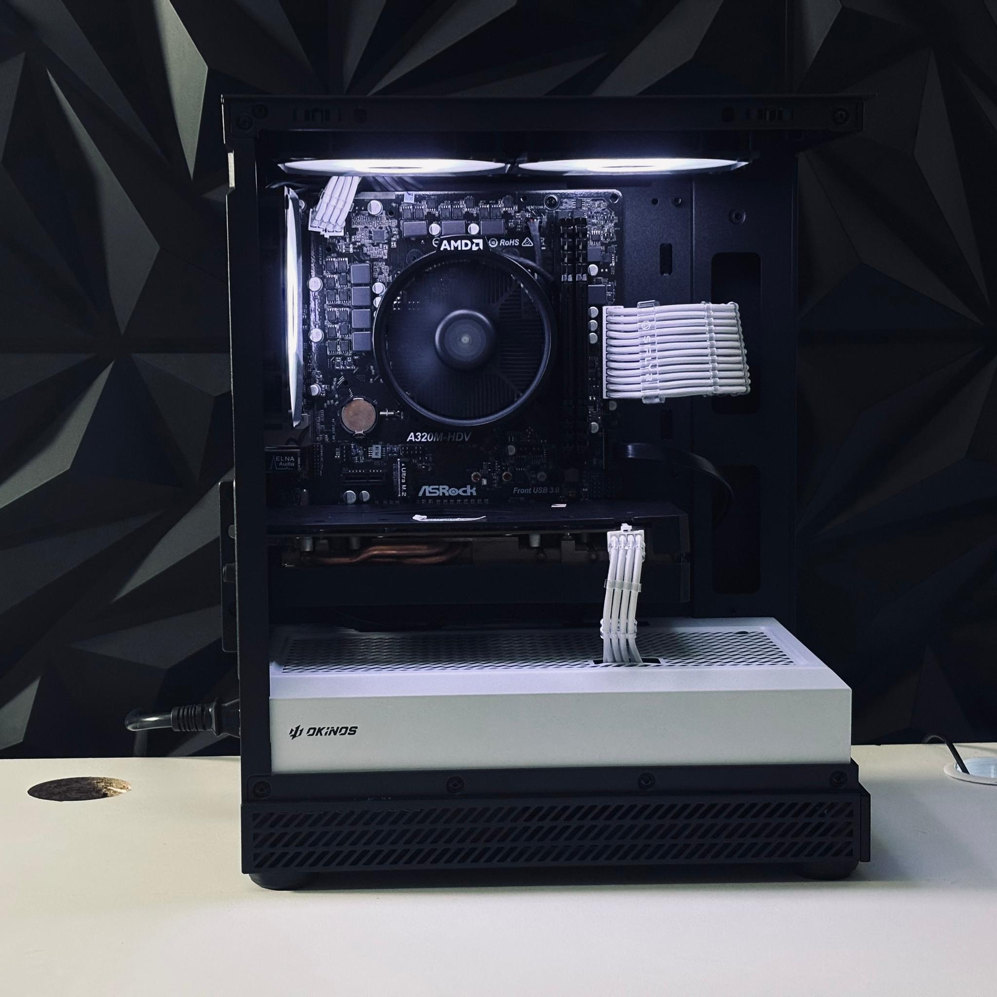 🤍⚡️🦾 White Gaming PC - RTX 3080 / Ryzen 5 5500 / 16GB RAM / 512GB Storage / WIFI + BT 🦾⚡️🤍