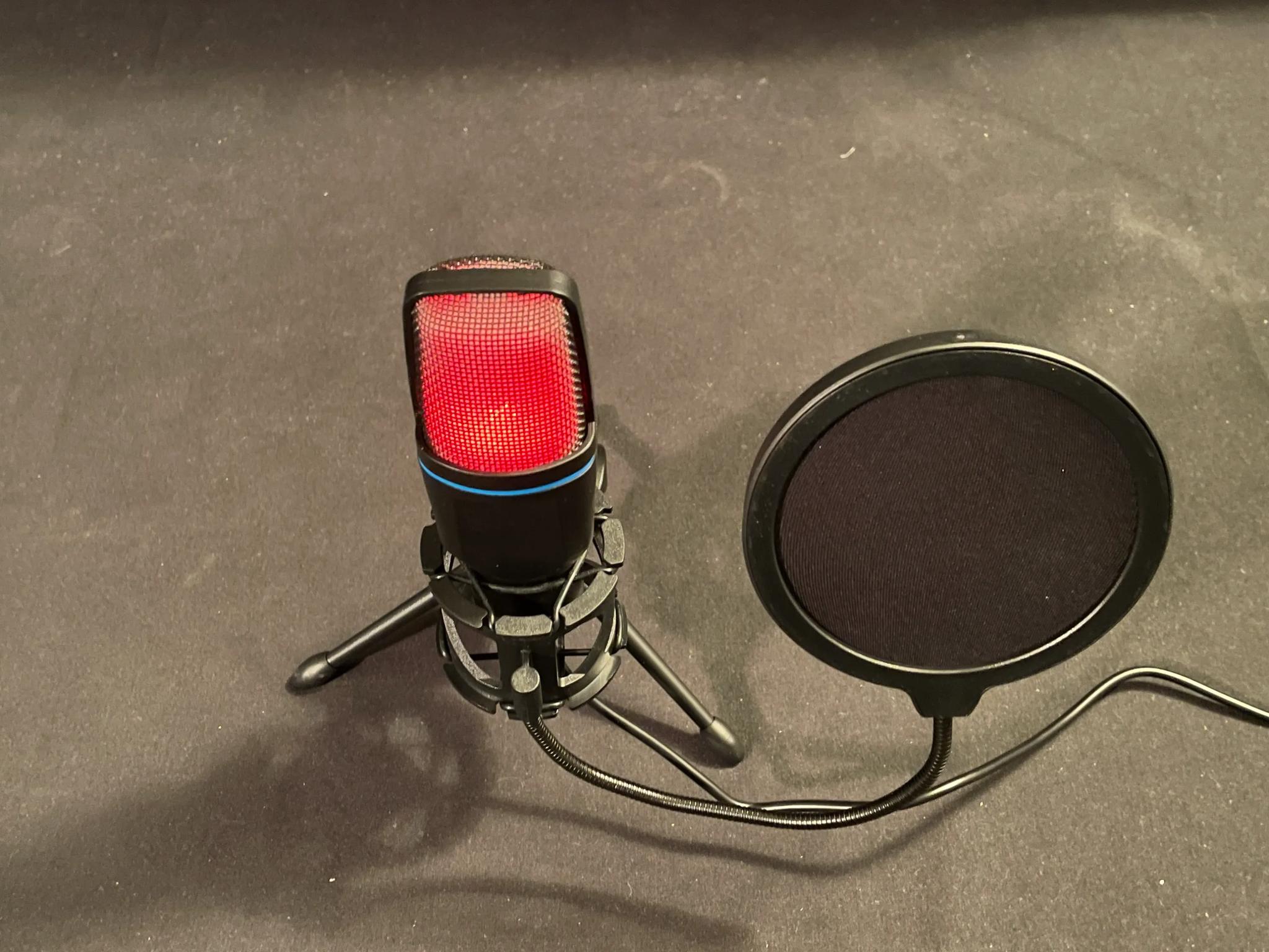 Gaming RGB Mic With Pop Filter