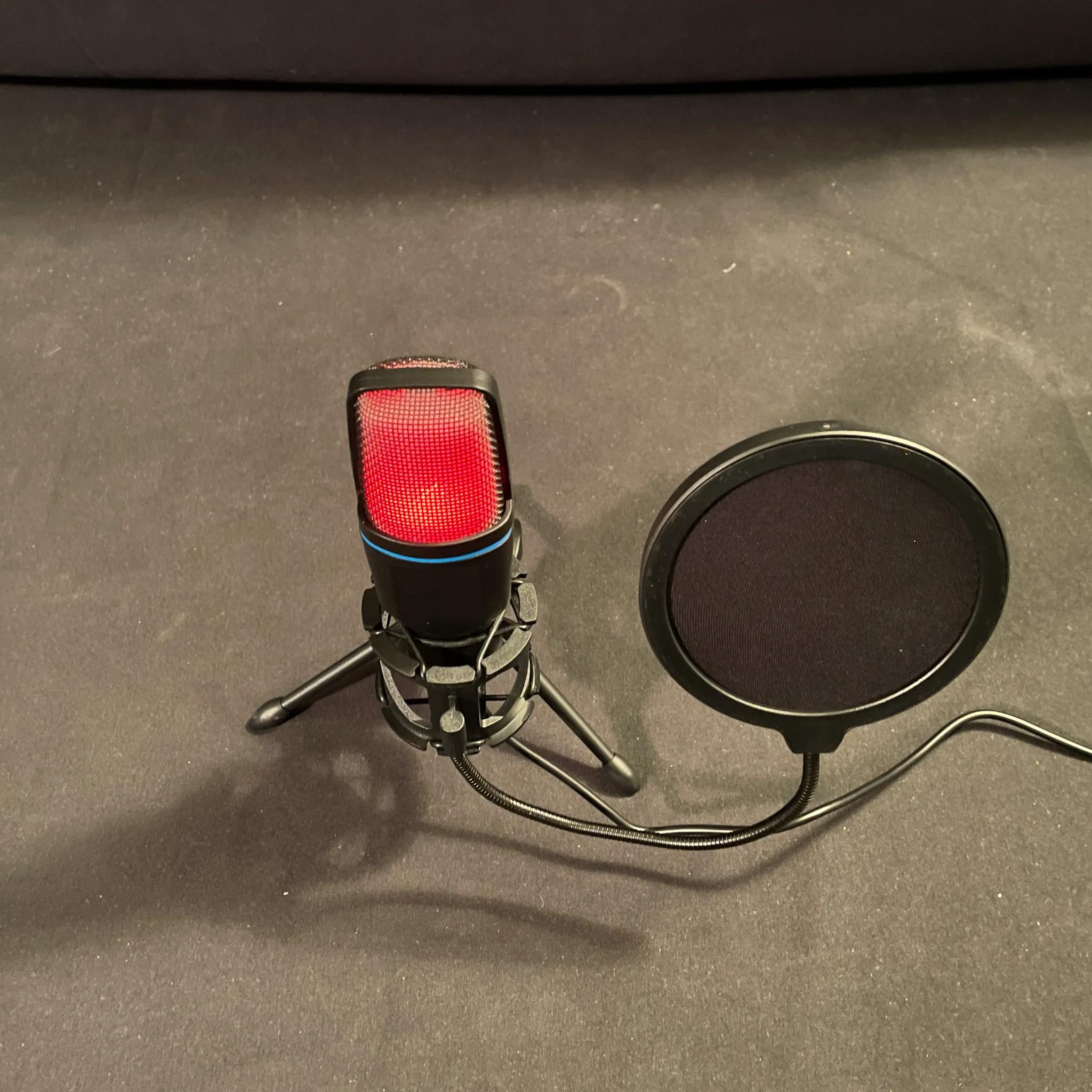 Gaming RGB Mic With Pop Filter